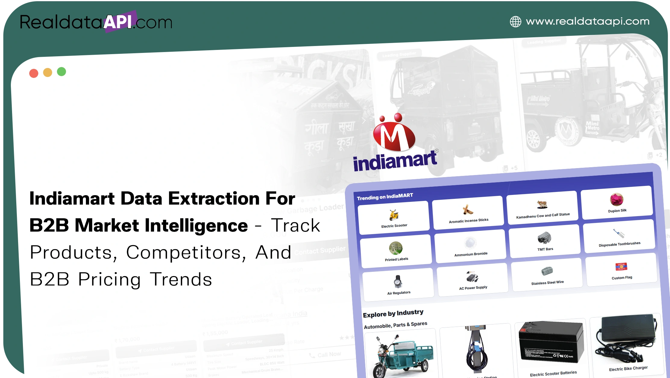 Indiamart Data Extraction For B2B Market Intelligence - Track Products, Competitors, And B2B Pricing Trends