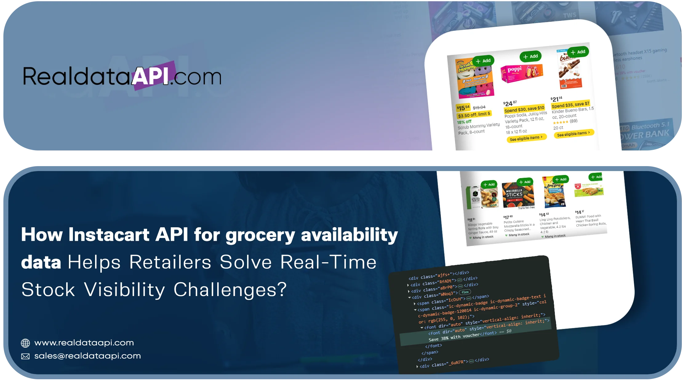 Instacart API for grocery availability data