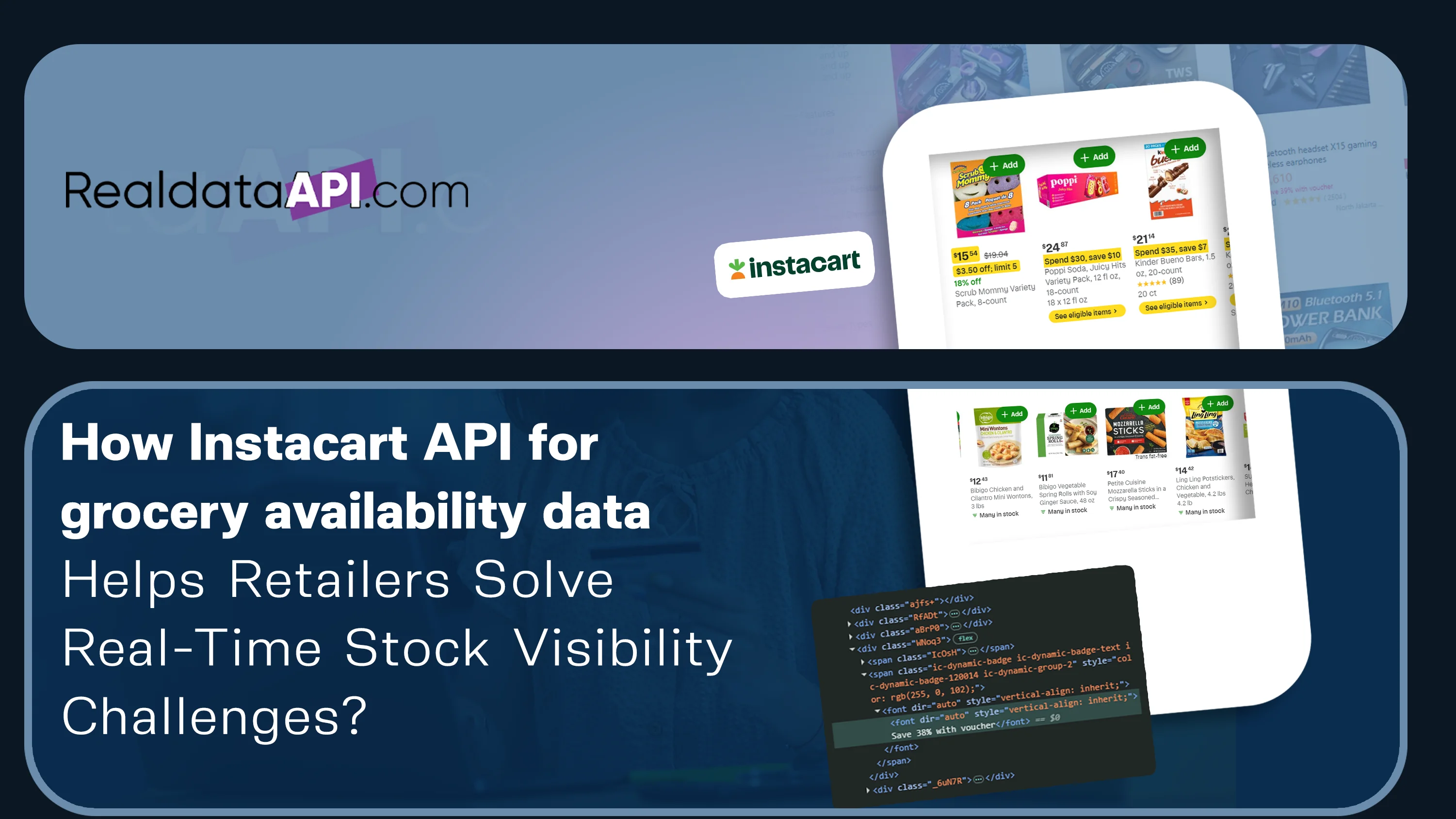 Instacart API for grocery availability data