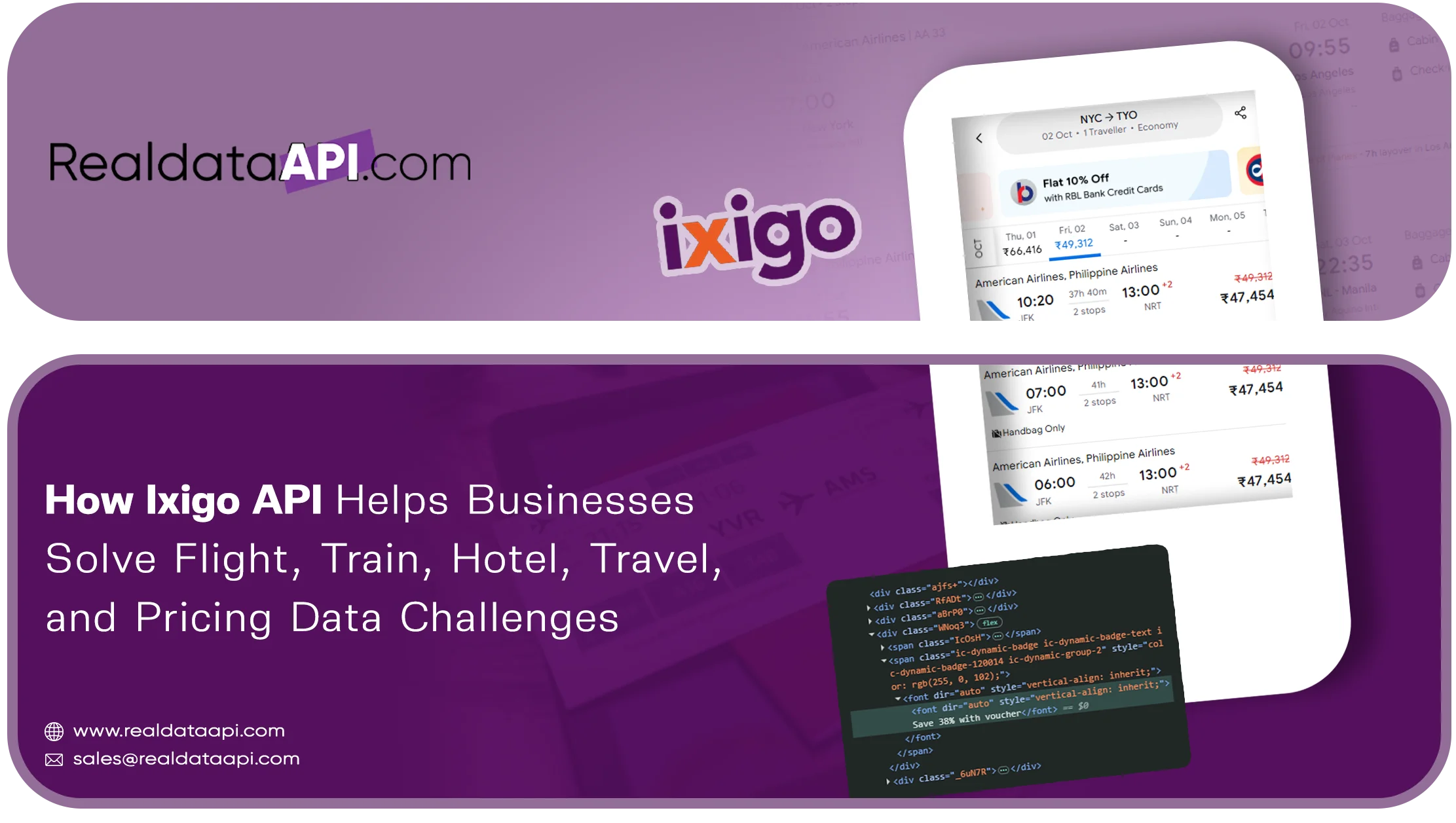 Ixigo API for Flight, Train, Hotel & Travel Data Insights