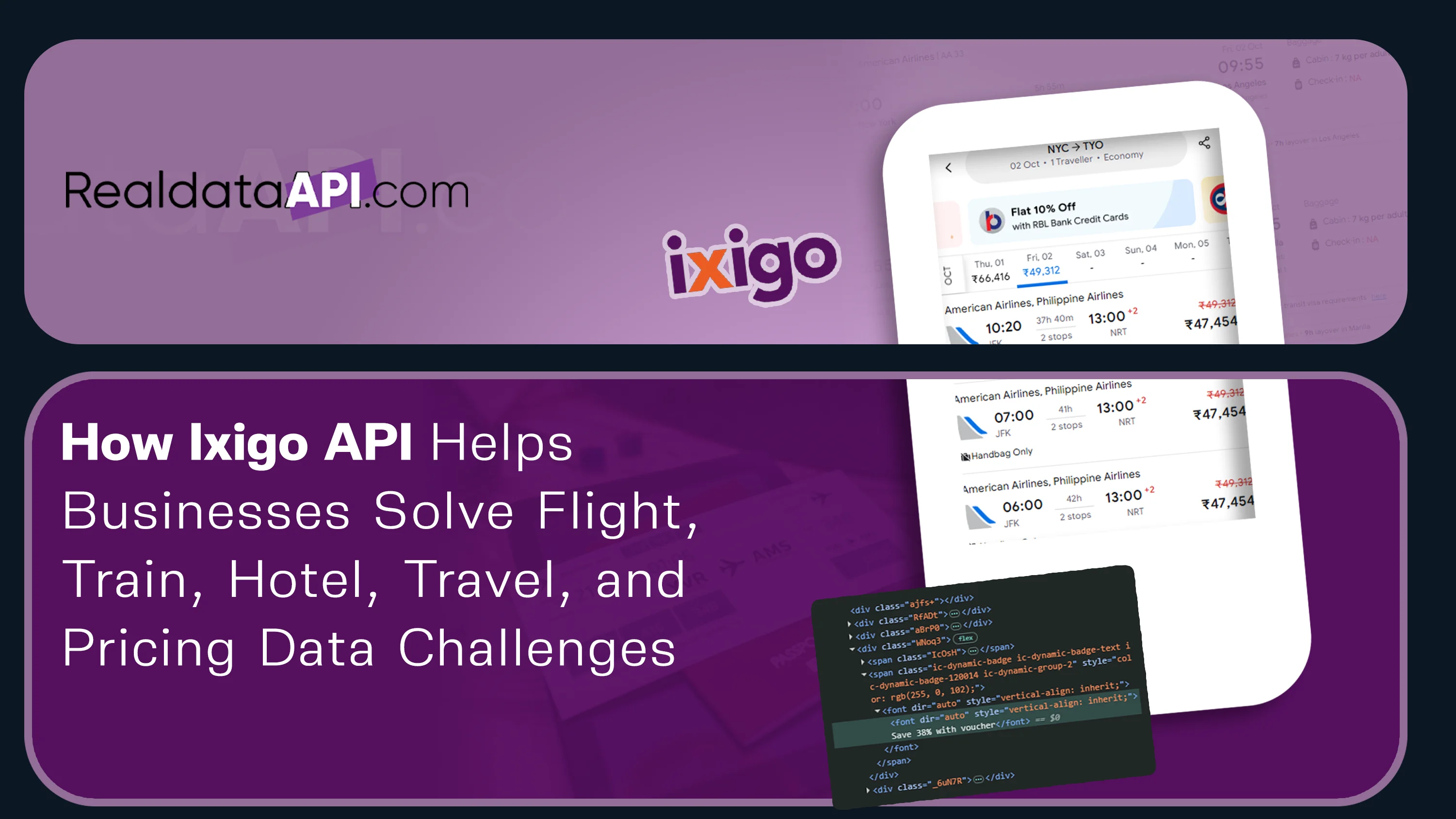 Ixigo API for Flight, Train, Hotel & Travel Data Insights