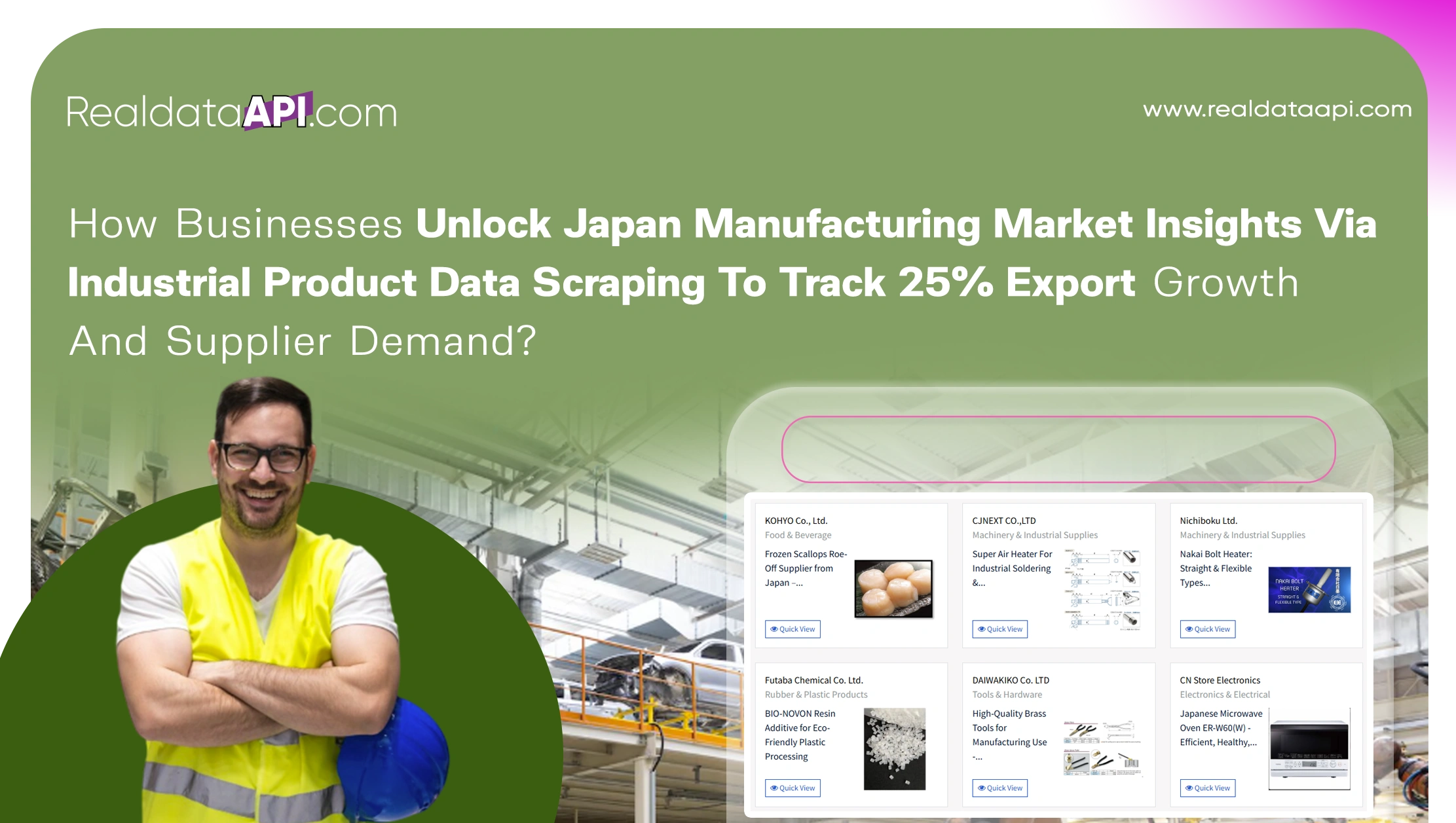 How Businesses Unlock Japan Manufacturing Market Insights Via Industrial Product Data Scraping To Track 25% Export Growth And Supplier Demand?