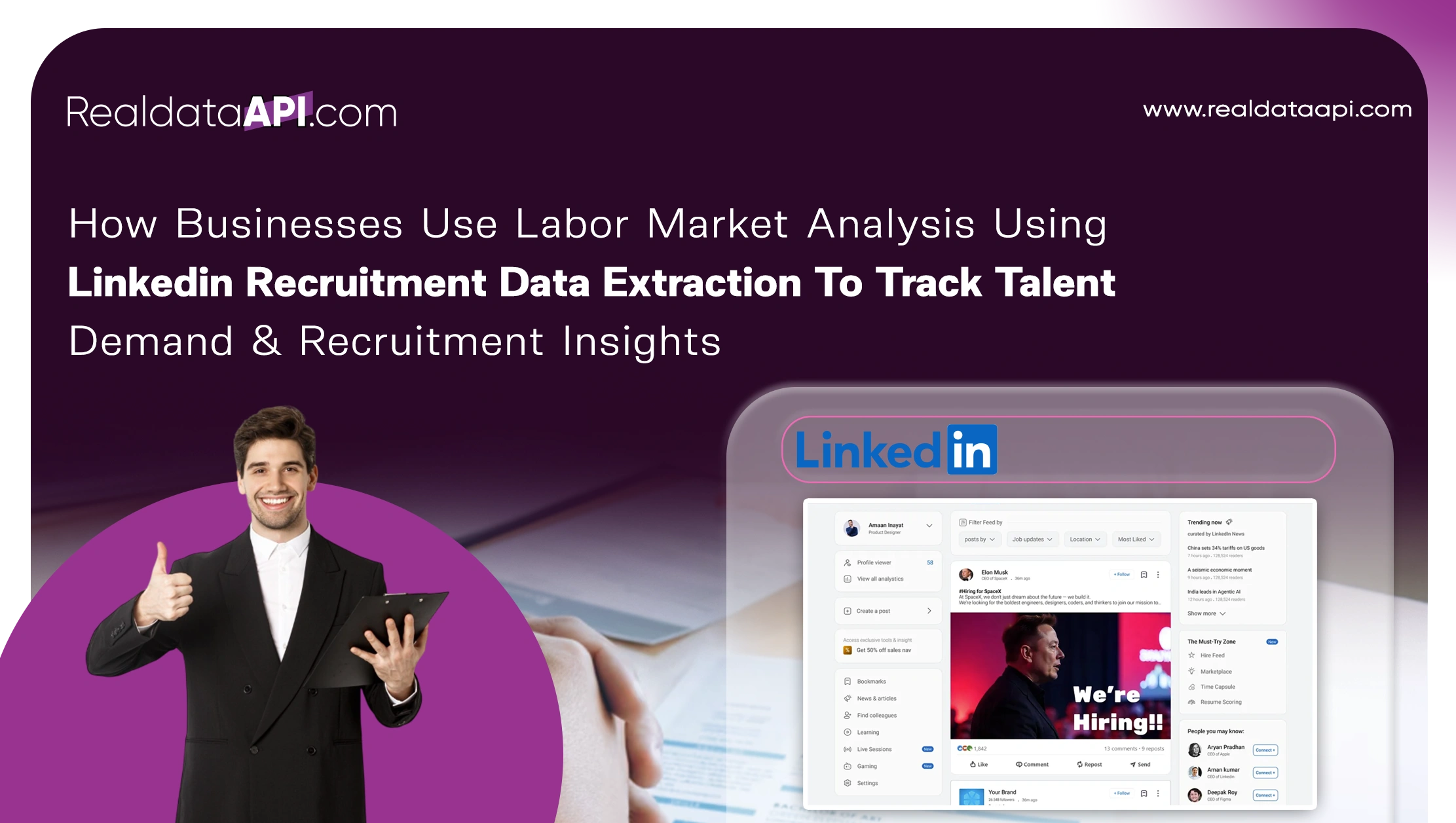 How Businesses Use Labor Market Analysis Using Linkedin Recruitment Data Extraction To Track Talent Demand & Recruitment Insights 