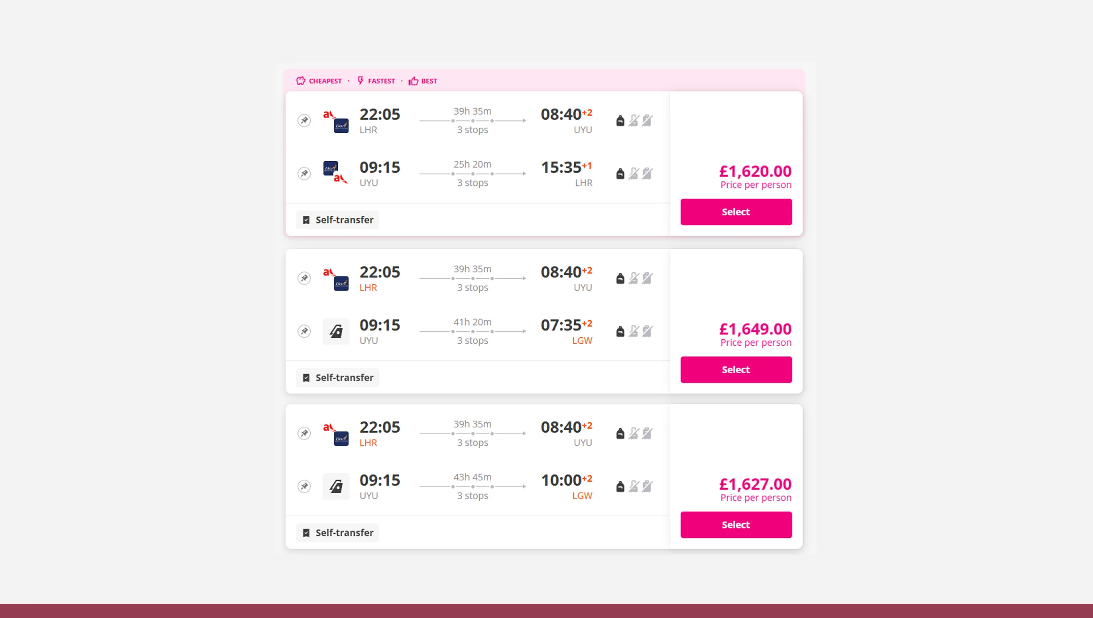 Lastminute Flight Deal Extraction