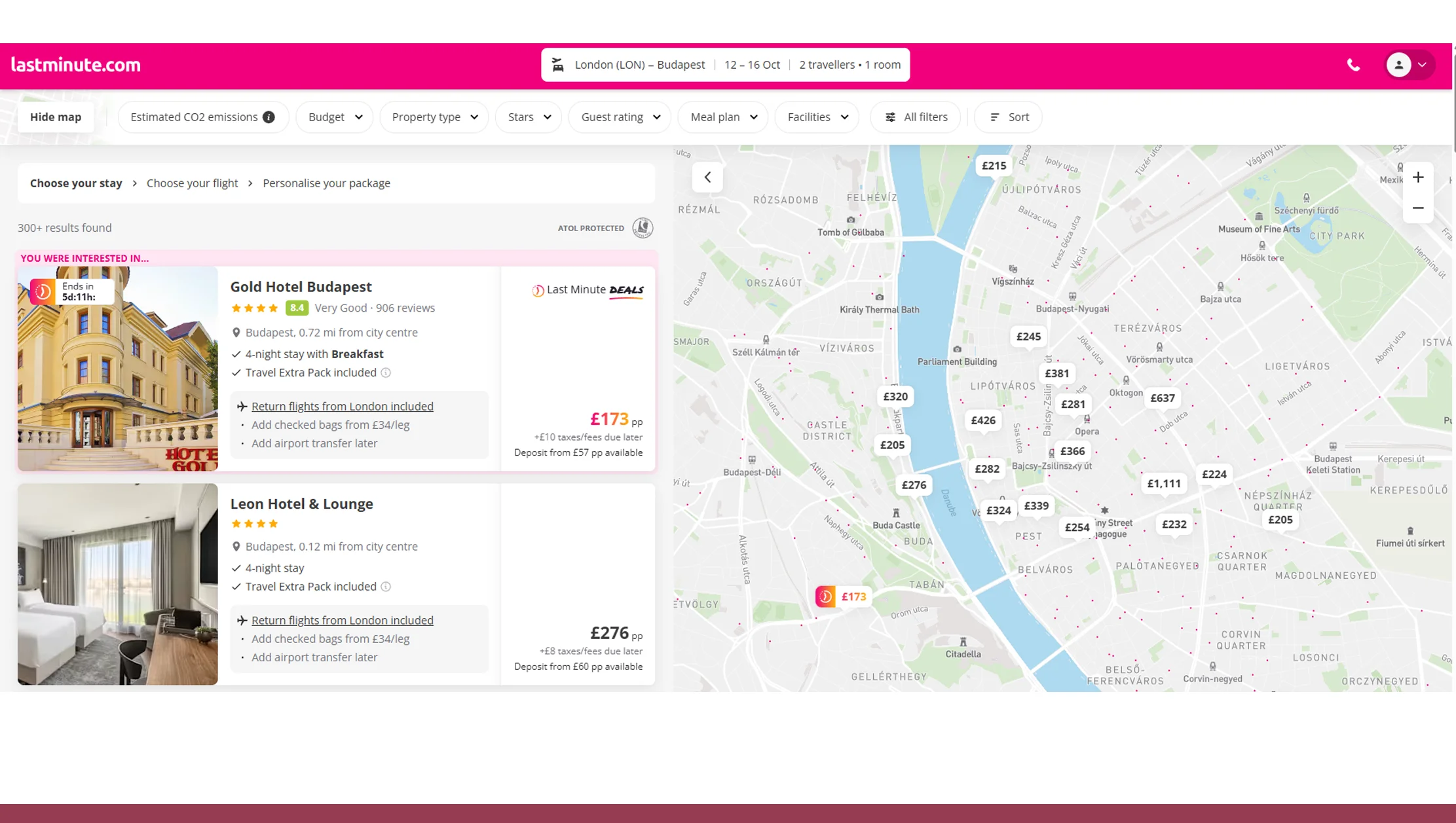 Scrape Lastminute Hotel Listings