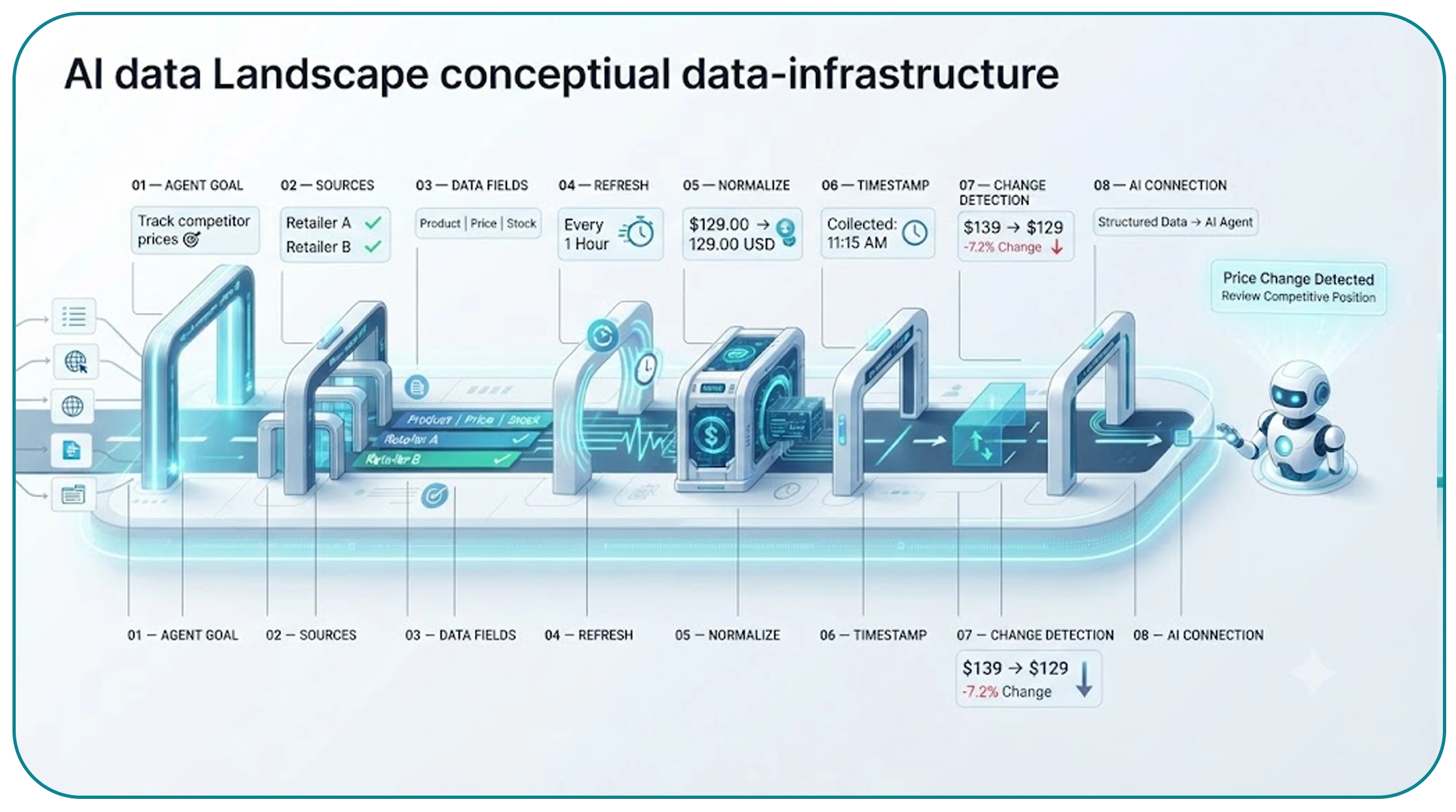 Fresh-data AI workflow