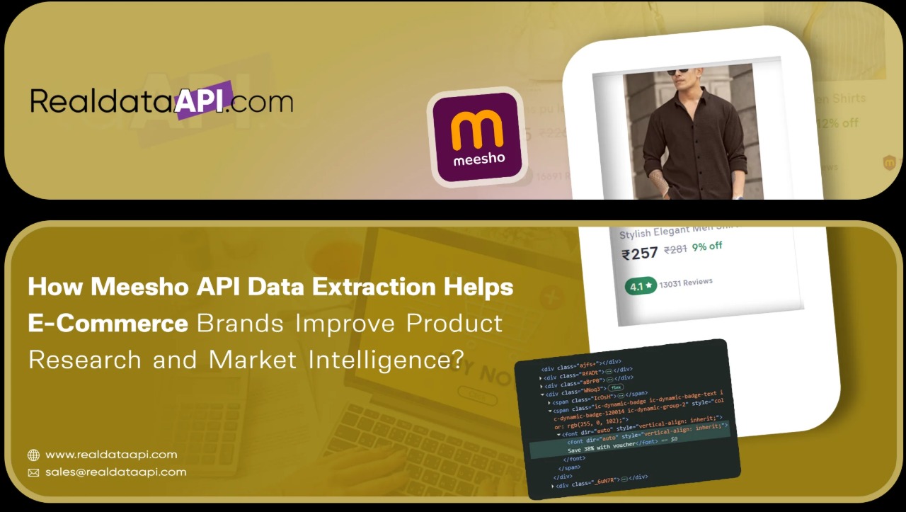 Meesho API data extraction for product research