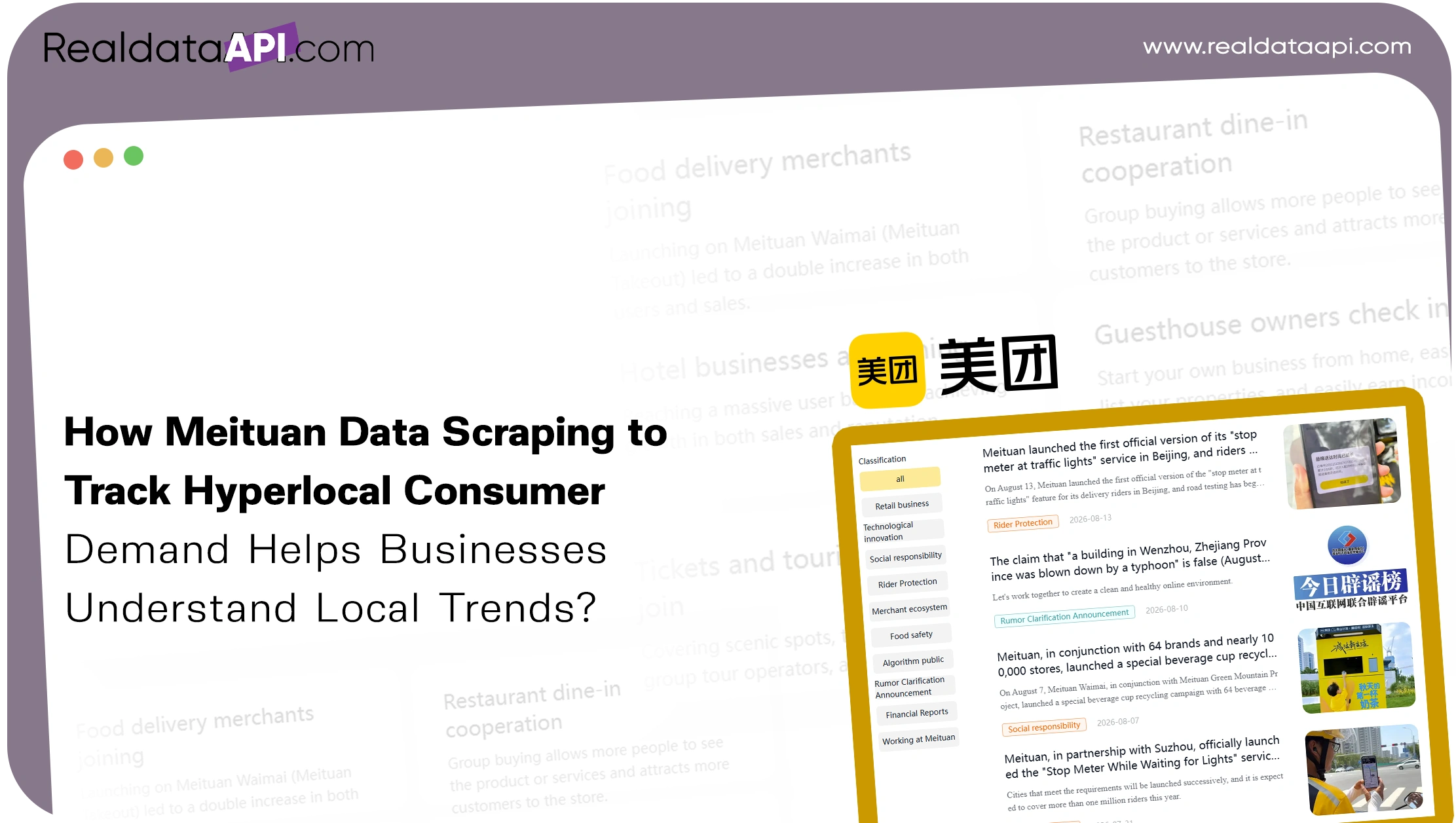 How Meituan Data Scraping to Track Hyperlocal Consumer Demand Helps Businesses Understand Local Trends?