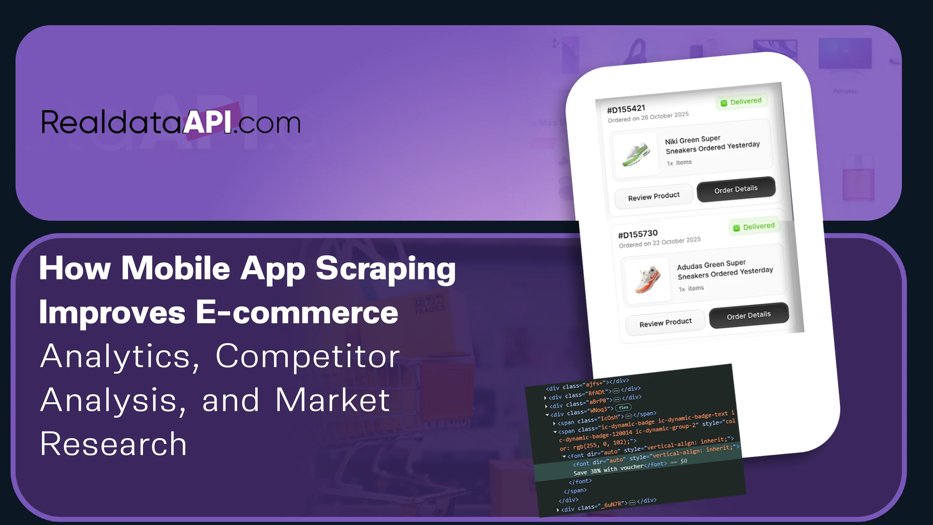How Mobile app scraping for app-based e-commerce data Enables Smarter E-commerce Analytics, Competitor Analysis, and Market Research
