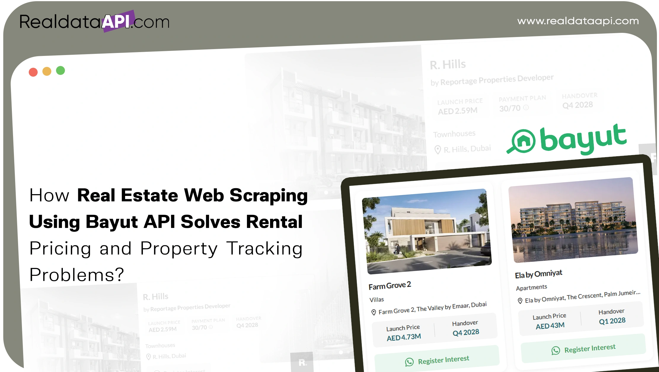 How Real Estate Web Scraping Using Bayut API Solves Rental Pricing and Property Tracking Problems?