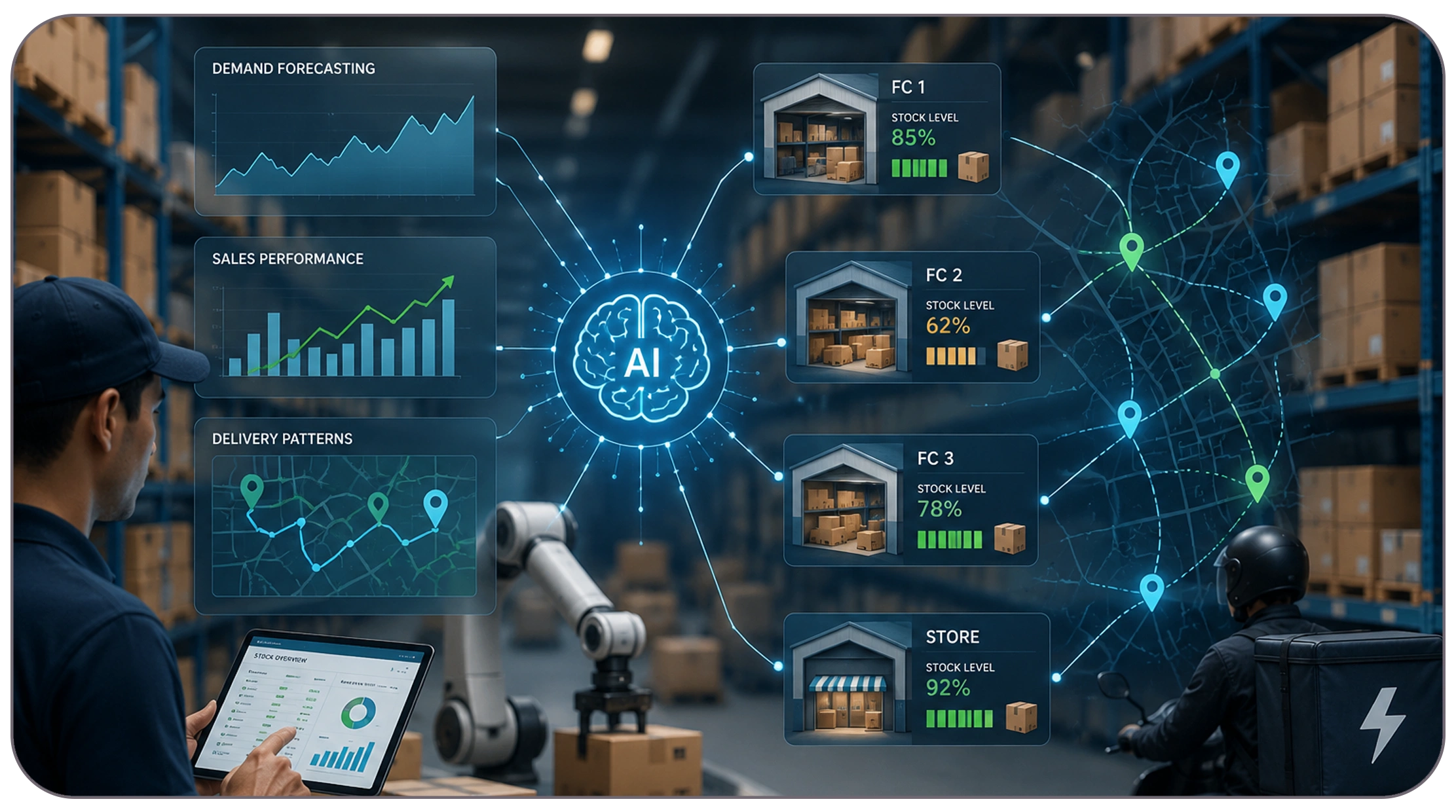 How Does AI Improve Inventory Optimization in Quick Commerce?