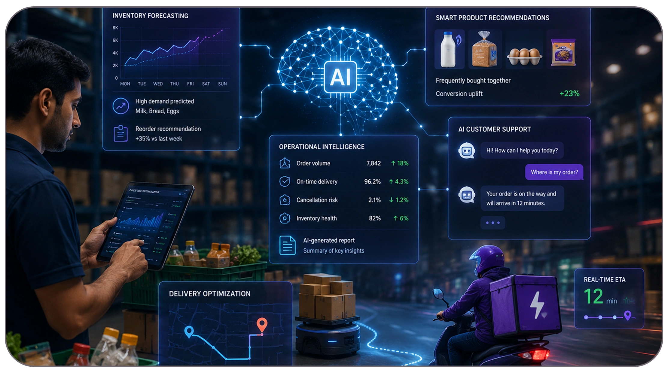 How Is Generative AI Transforming Quick Commerce Operations?