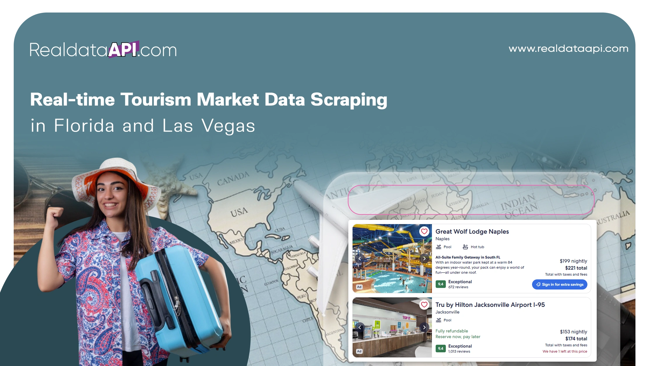 Real-time Tourism Market Data Scraping in Florida and Las Vegas
