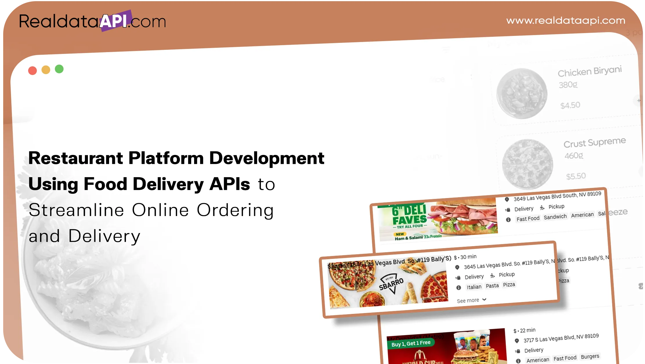 Restaurant Platform Development Using Food Delivery APIs to Streamline Online Ordering and Delivery 