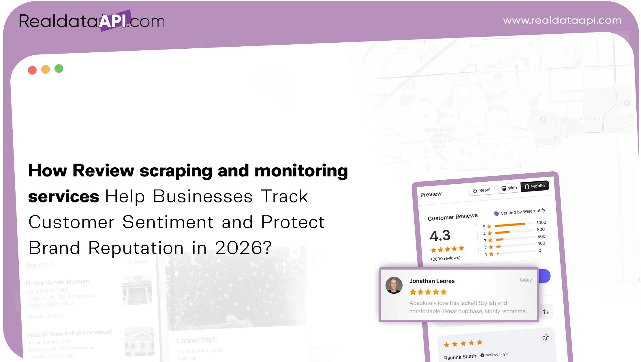 How Review scraping and monitoring services Help Businesses Track Customer Sentiment and Protect
                        Brand Reputation in 2026?