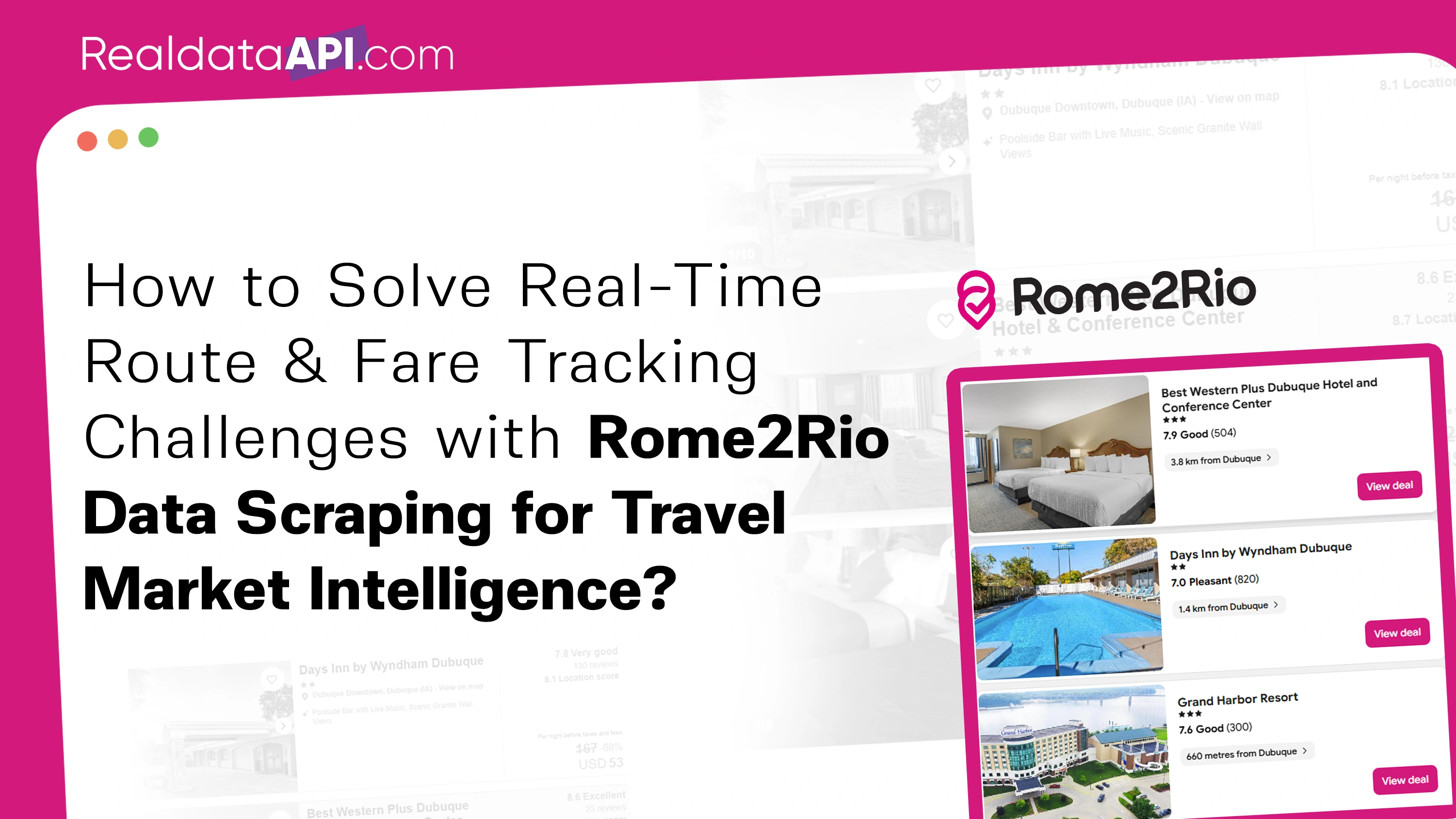Discover how Rome2Rio data scraping for travel market intelligence helps track routes, fares, travel options, and market trends for smarter decisions.