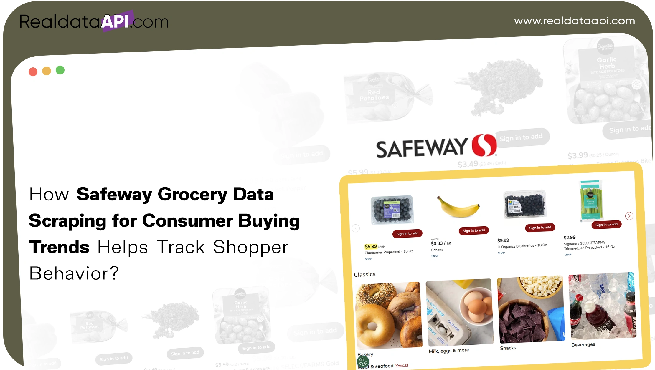 How Safeway Grocery Data Scraping for Consumer Buying Trends Helps Track Shopper Behavior?