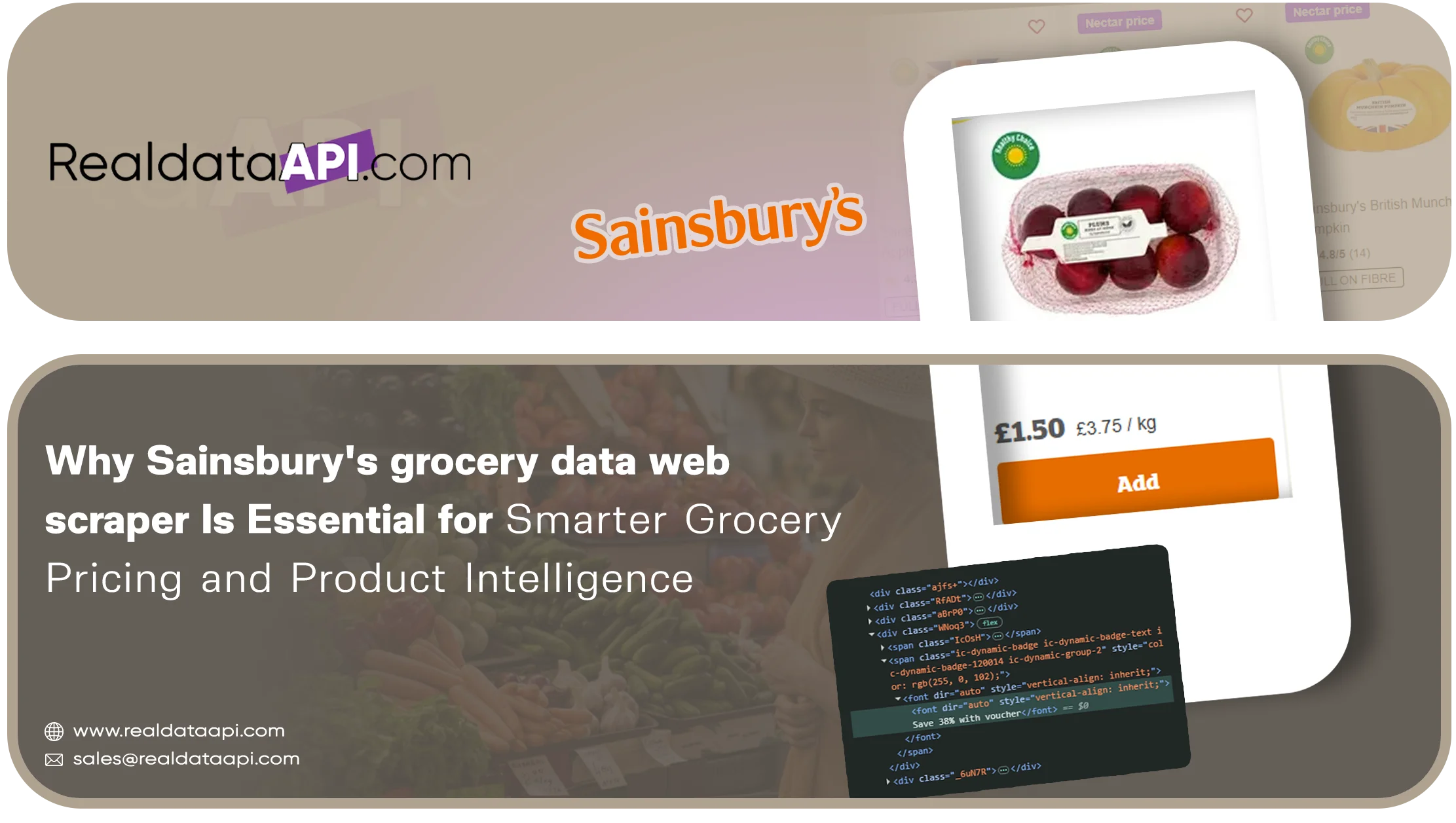 Sainsbury's Grocery Data Web Scraper