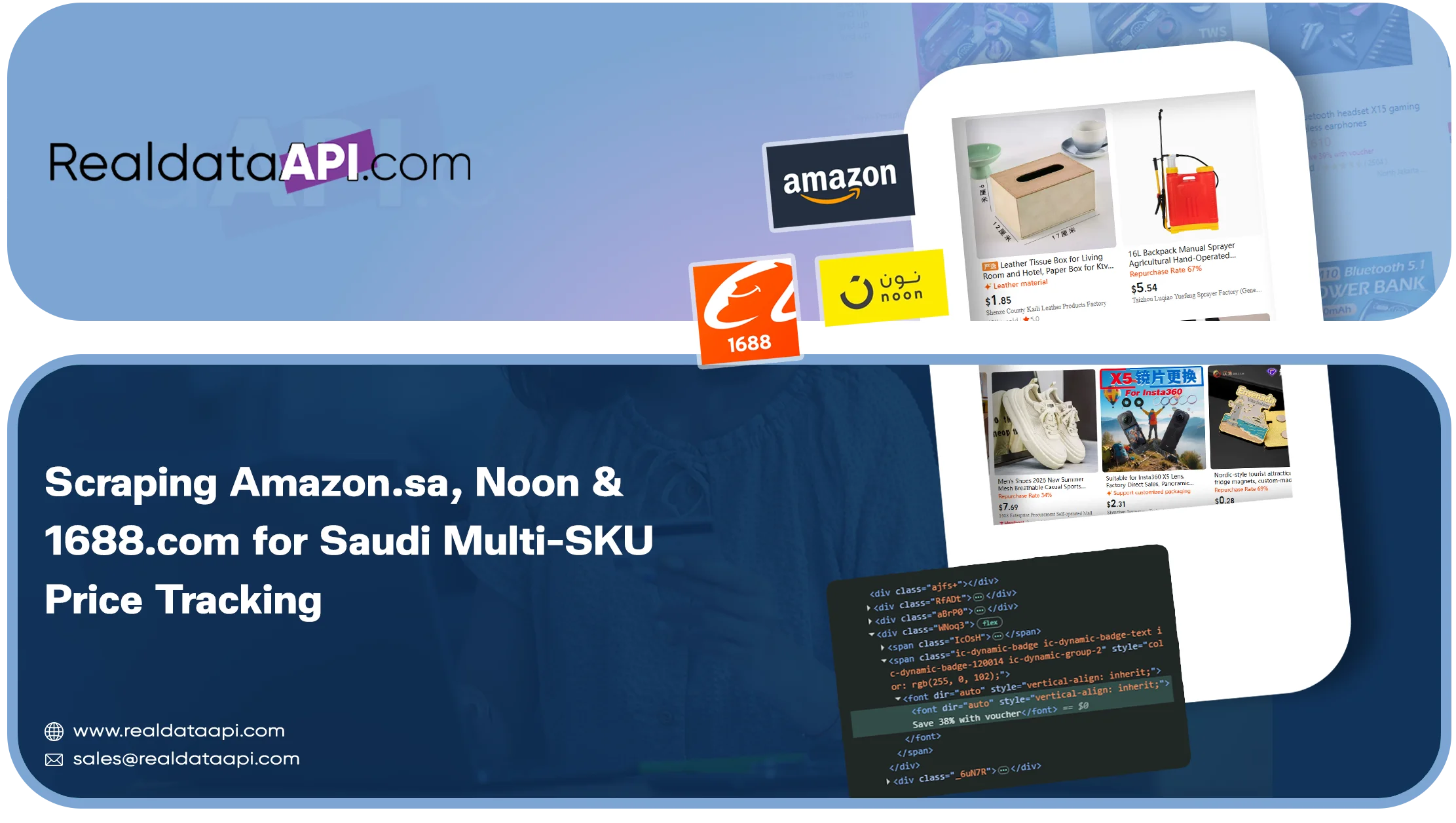 Scraping Amazon.sa, Noon & 1688.com for Saudi Multi-SKU Price Tracking