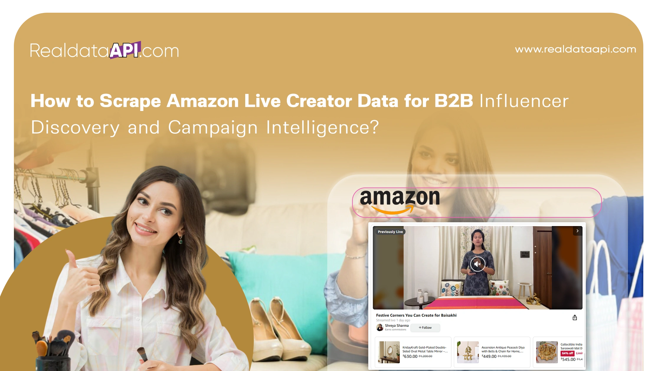How to Scrape Amazon Live Creator Data for B2B Influencer Discovery and Campaign Intelligence?