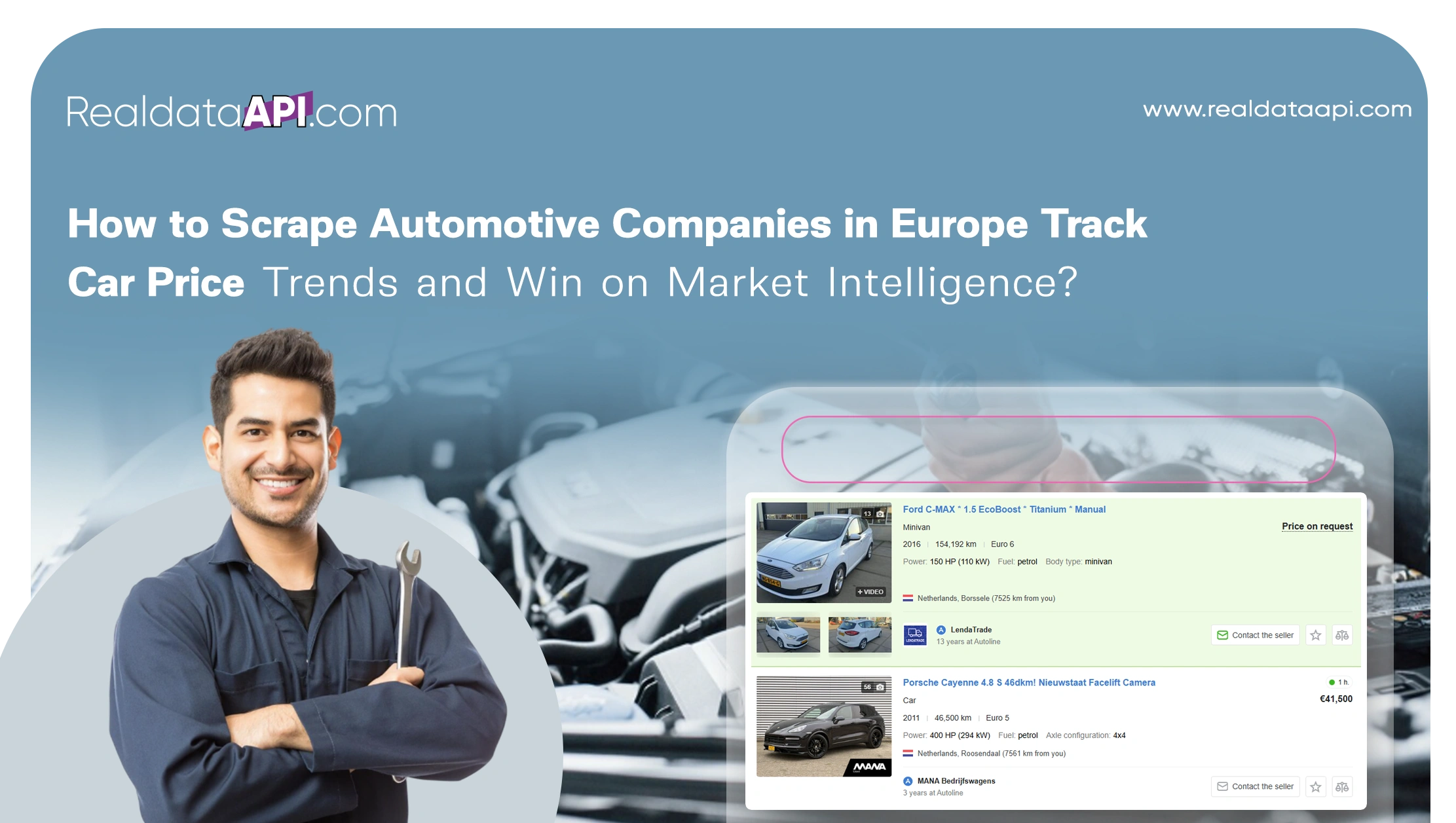 How to Scrape Automotive Companies in Europe track car price trends and Win on Market Intelligence?