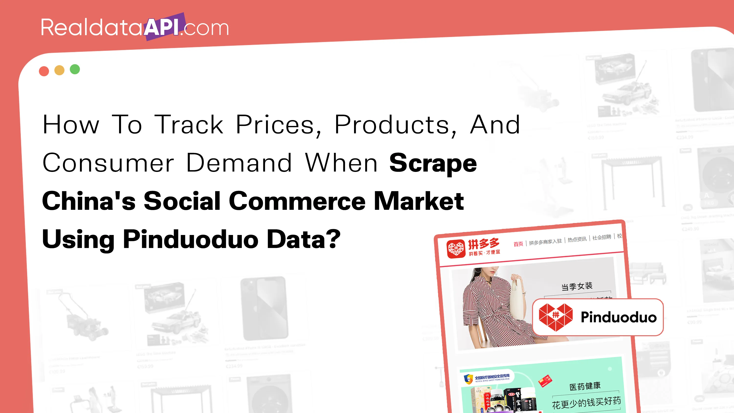 Scrape China's social commerce market using Pinduoduo data