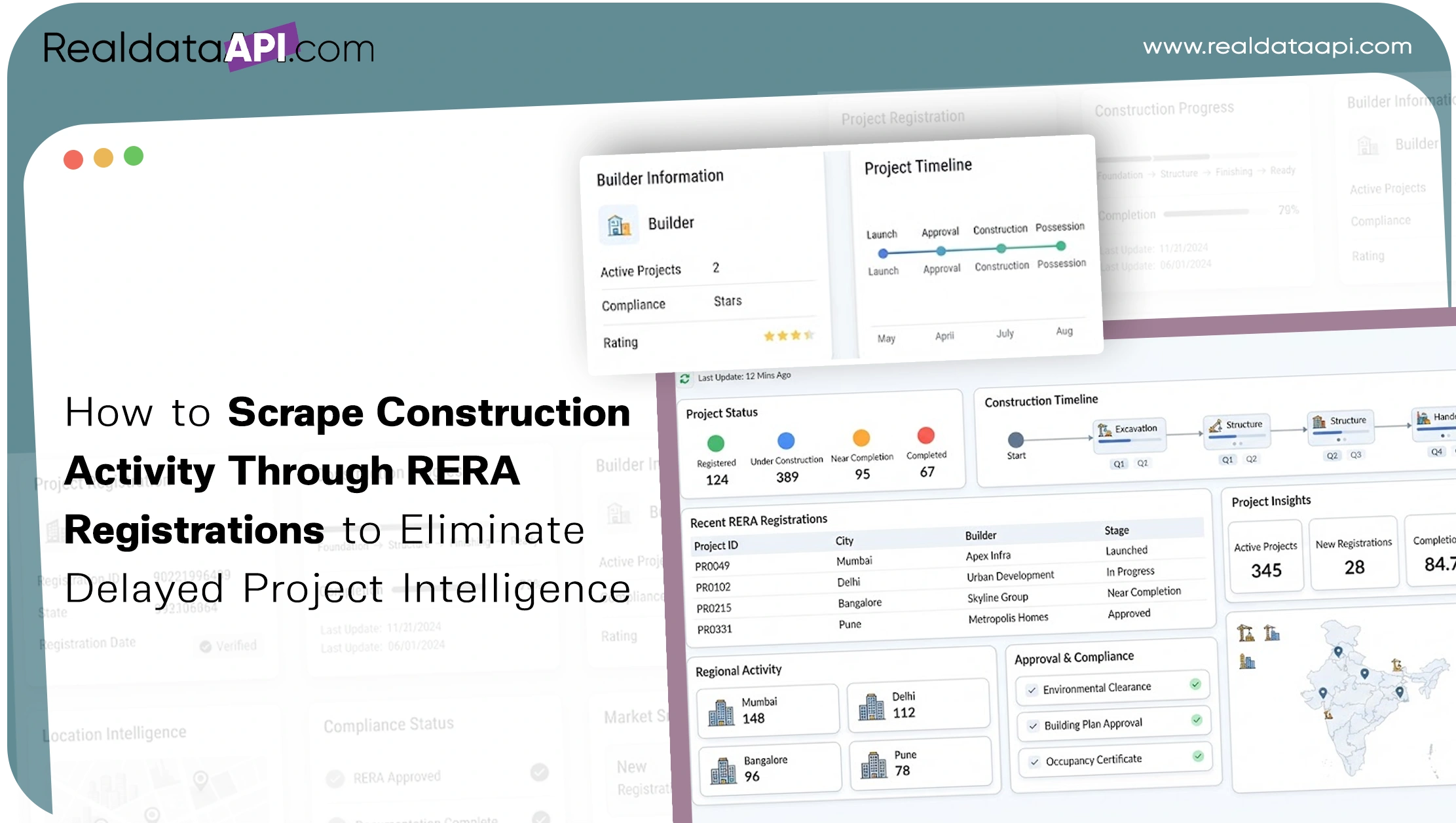 How to Scrape Construction Activity Through RERA Registrations to Eliminate Delayed Project Intelligence