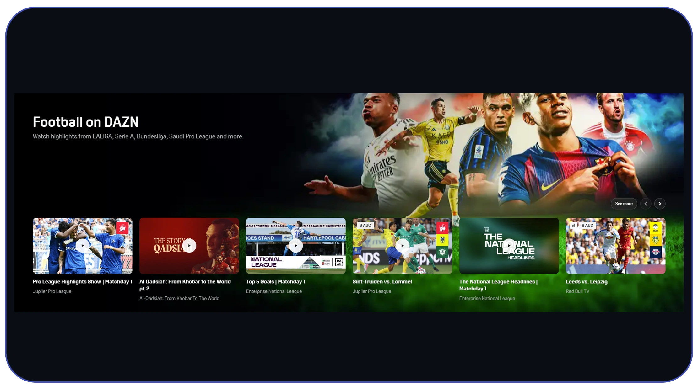 Live sports viewing trends using DAZN Data
