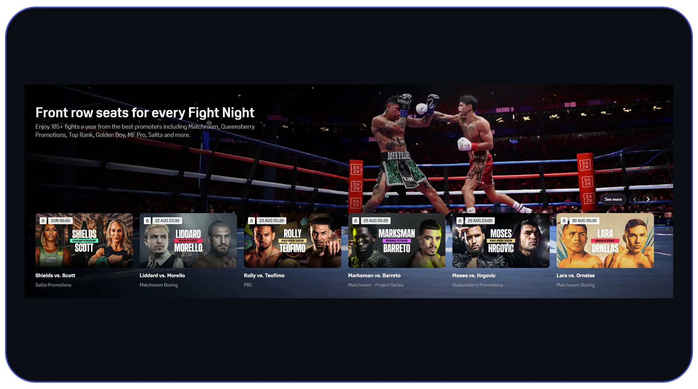 Sports streaming market data intelligence via DAZN scraper