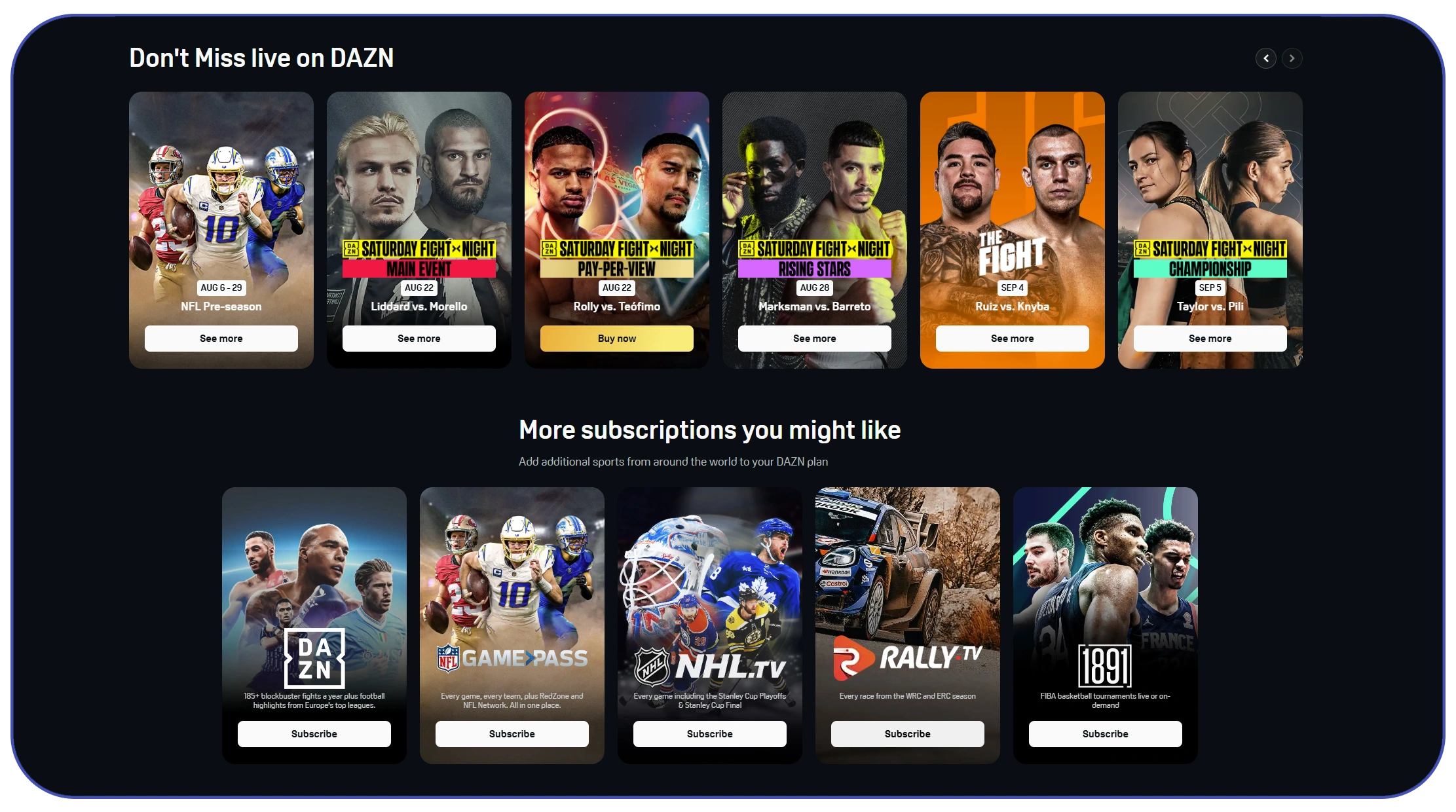 Analyze sports streaming behavior using DAZN data scraping