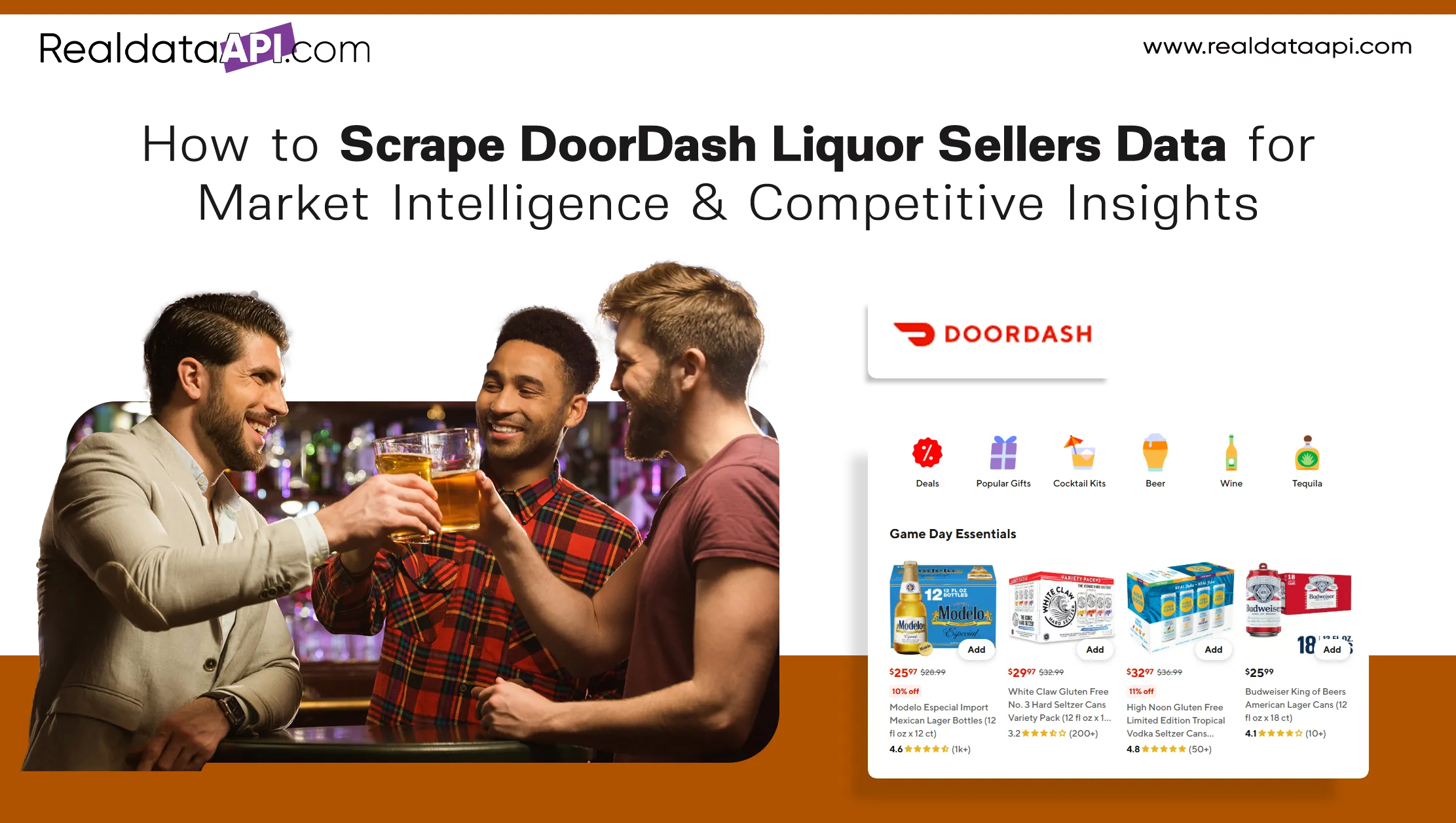 How to Scrape DoorDash Liquor Sellers Data for Market Intelligence & Competitive Insights