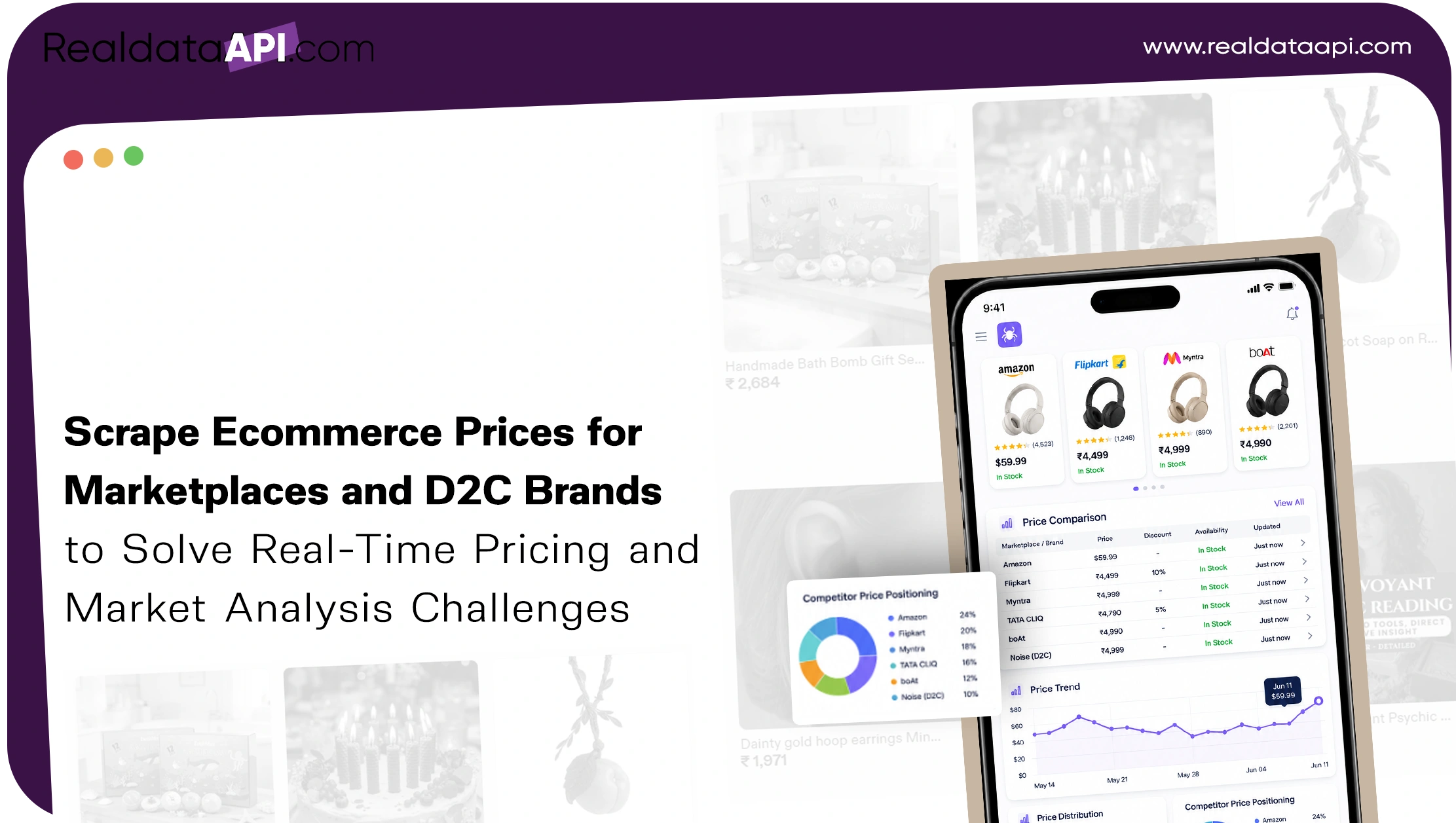 Scrape Ecommerce Prices for Marketplaces and D2C Brands to Solve Real-Time Pricing and Market Analysis Challenges 