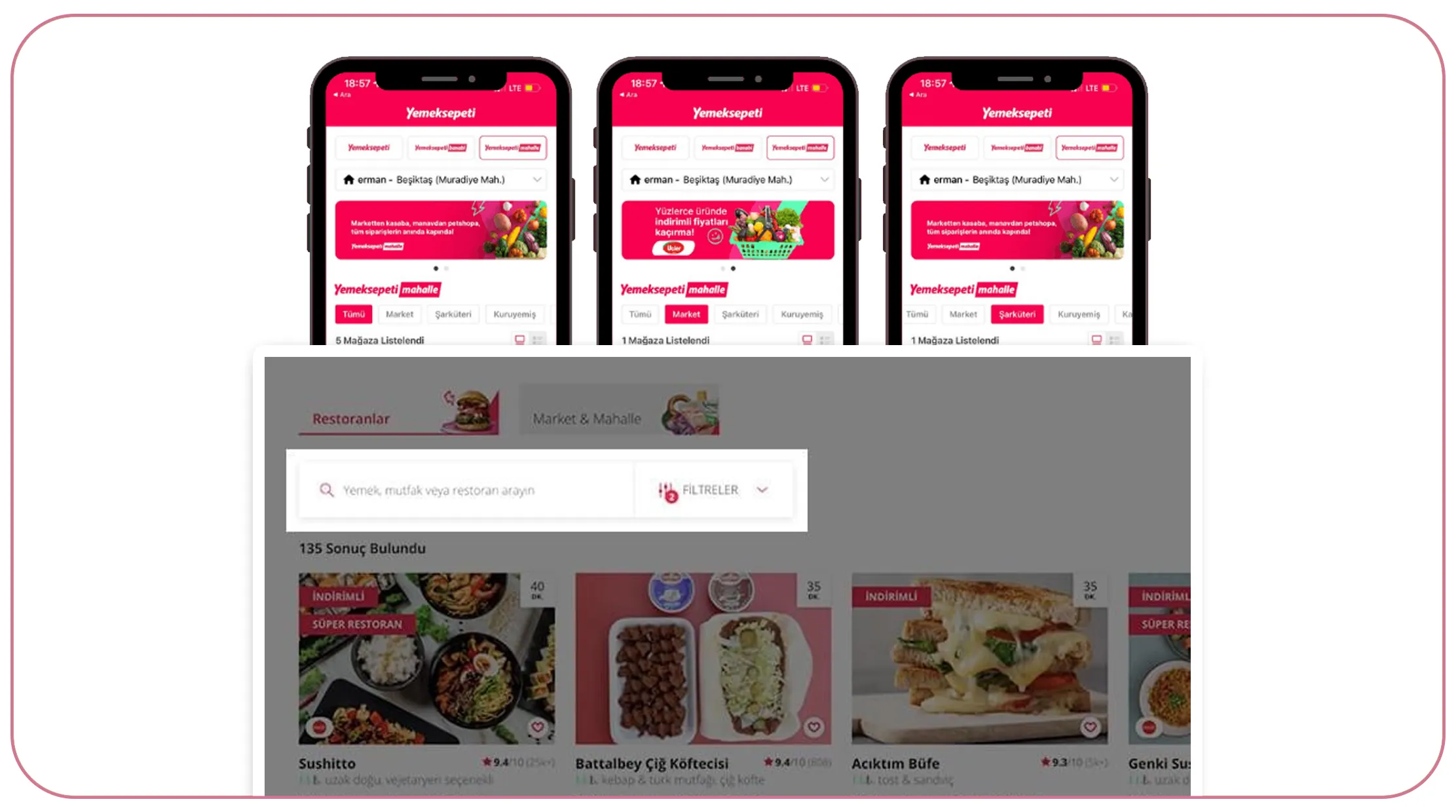 Web Scraping restaurant menu prices using Yemeksepeti data