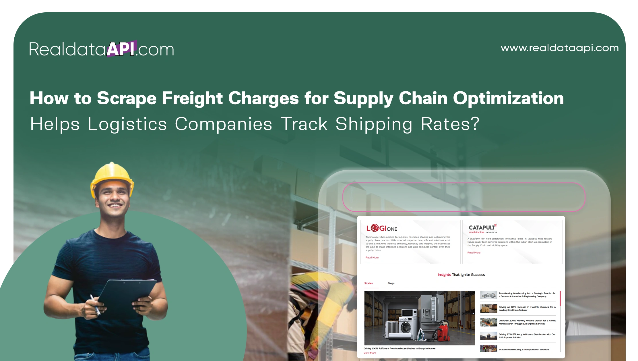 How to Scrape Freight Charges for Supply Chain Optimization Helps Logistics Companies Track Shipping Rates?