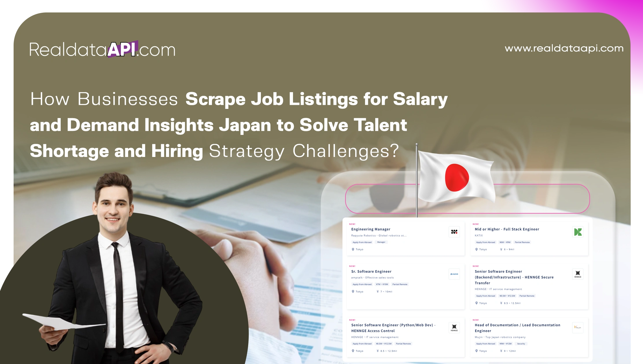 How Businesses Scrape Job Listings for Salary and Demand Insights Japan to Solve Talent Shortage and Hiring Strategy Challenges?