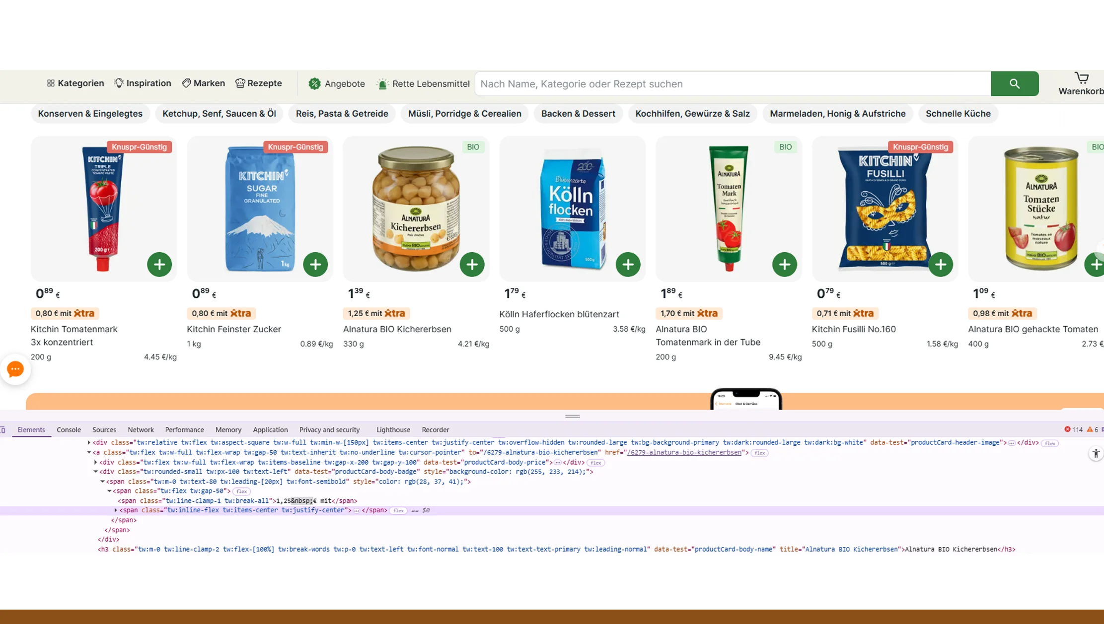 Automating Knuspr grocery data scraping with API