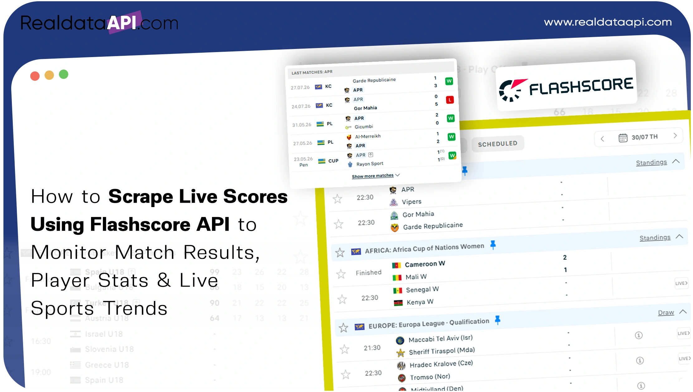 How to Scrape Live Scores Using Flashscore API to Monitor Match Results, Player Stats & Live Sports Trends