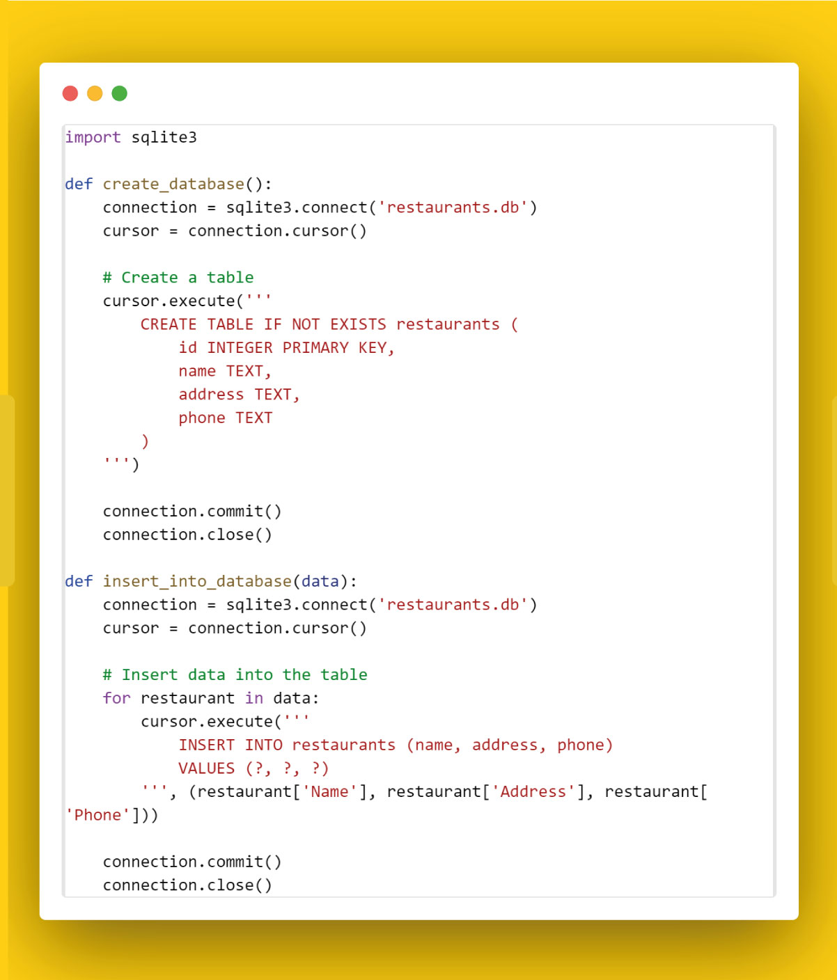 Storing-in-a-Database