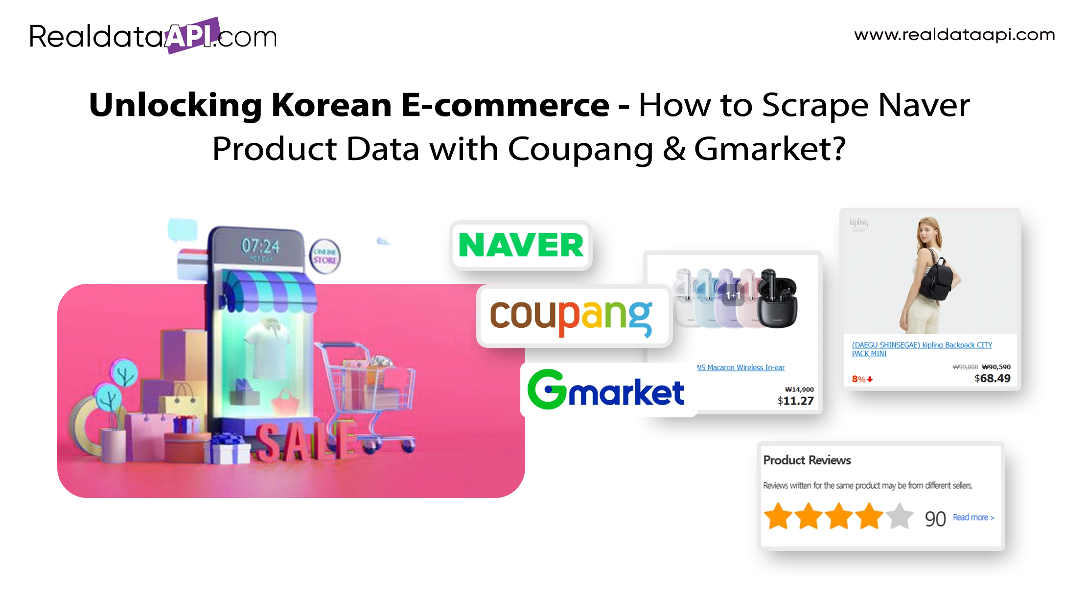 How to Scrape Naver Product Data with Coupang & Gmarket? How to Scrape Naver Product Data with Coupang & Gmarket?