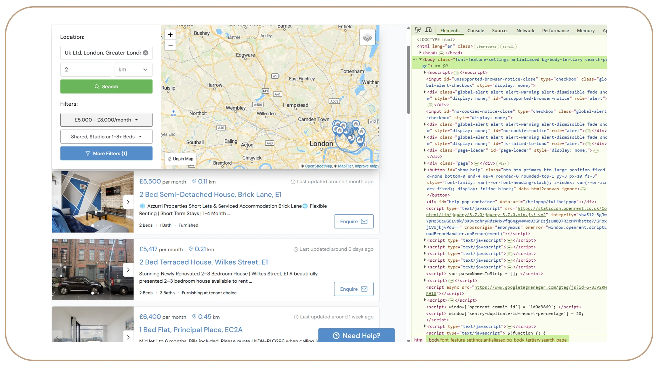 Web Scraping Real Estate Data API