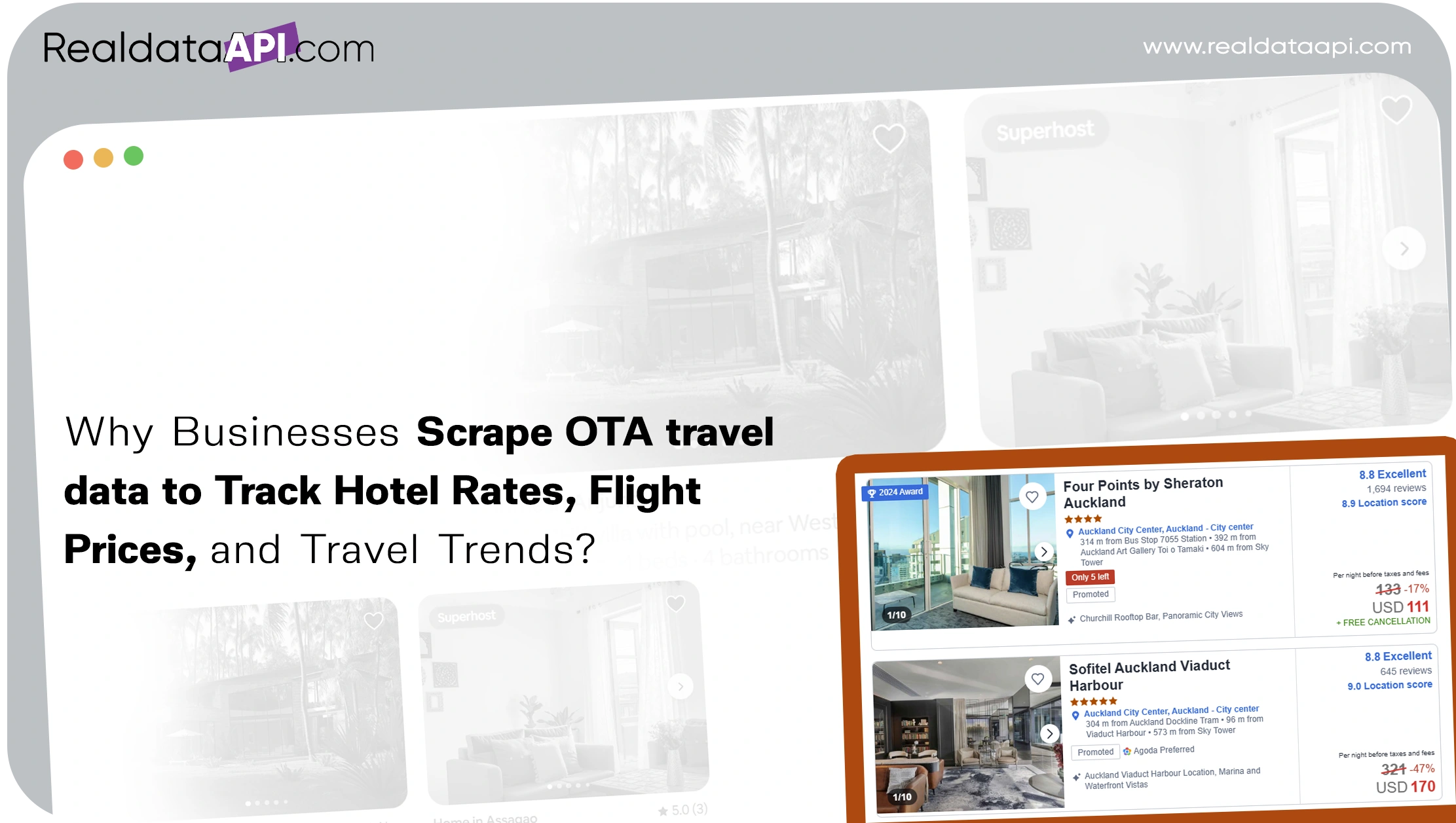 Why Businesses scrape OTA travel data to Track Hotel Rates, Flight Prices, and Travel Trends?