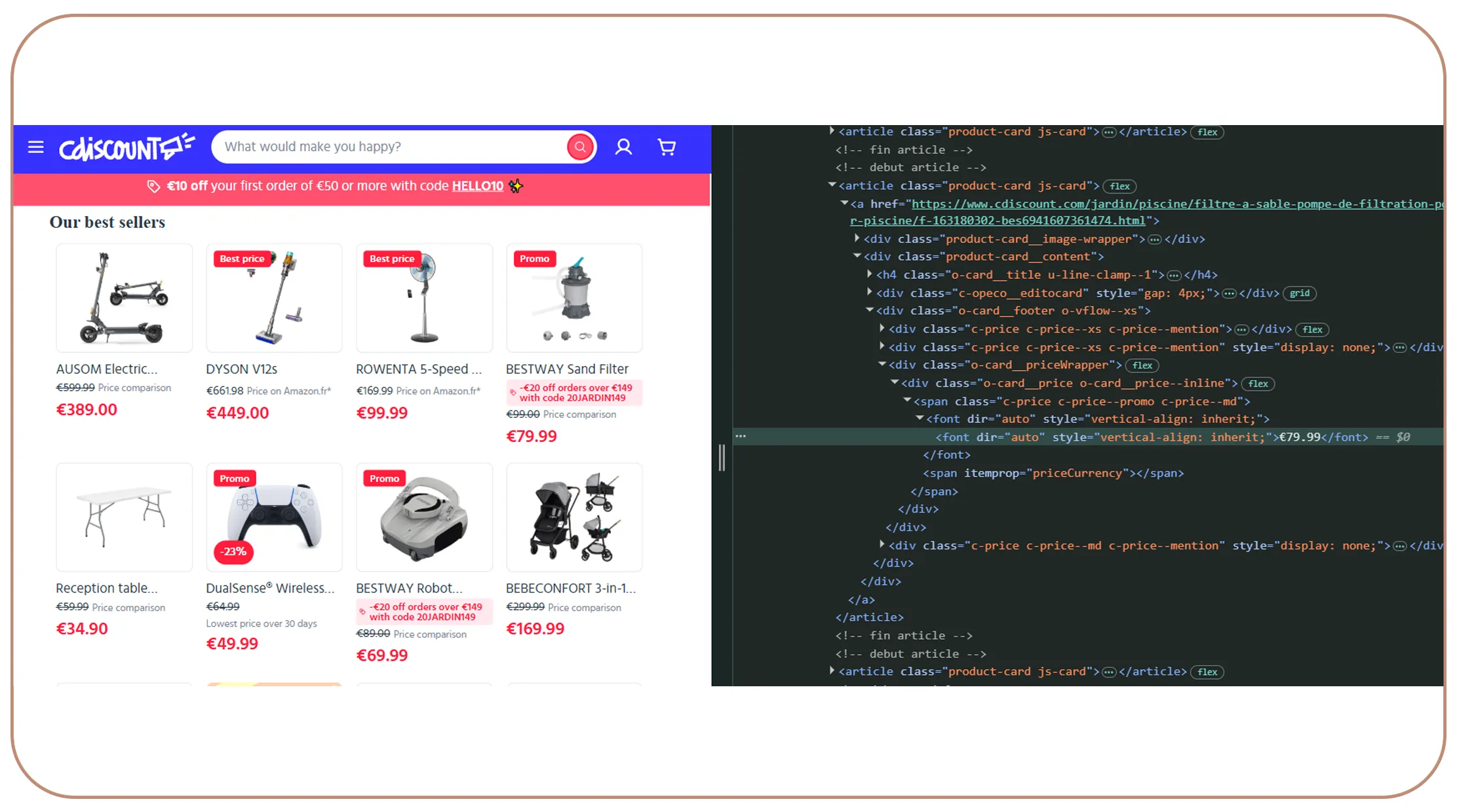 Step-by-Step: Scraping a Cdiscount Search Results Page