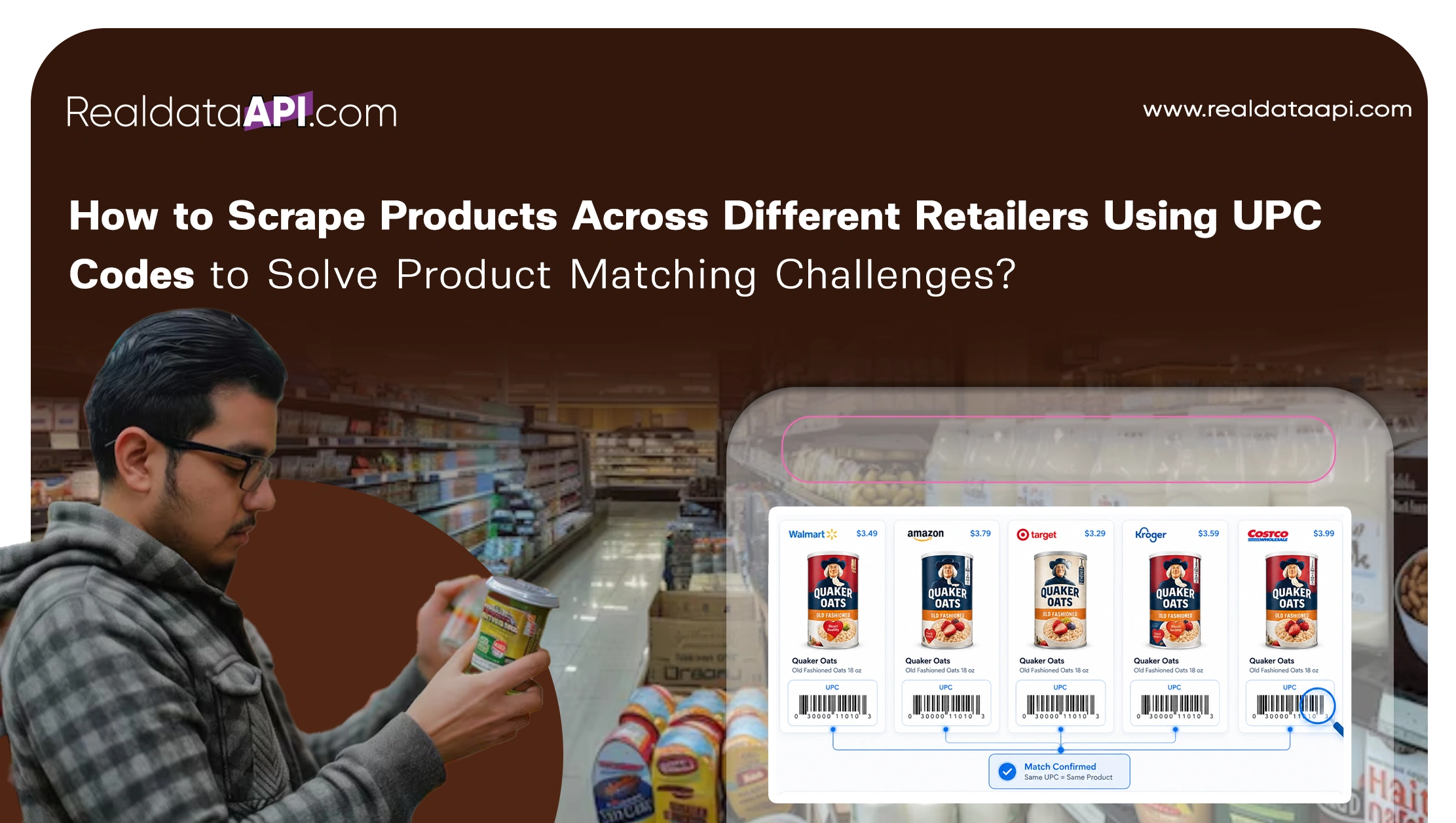 How to Scrape Products Across Different Retailers Using UPC Codes to Solve Product Matching Challenges?
