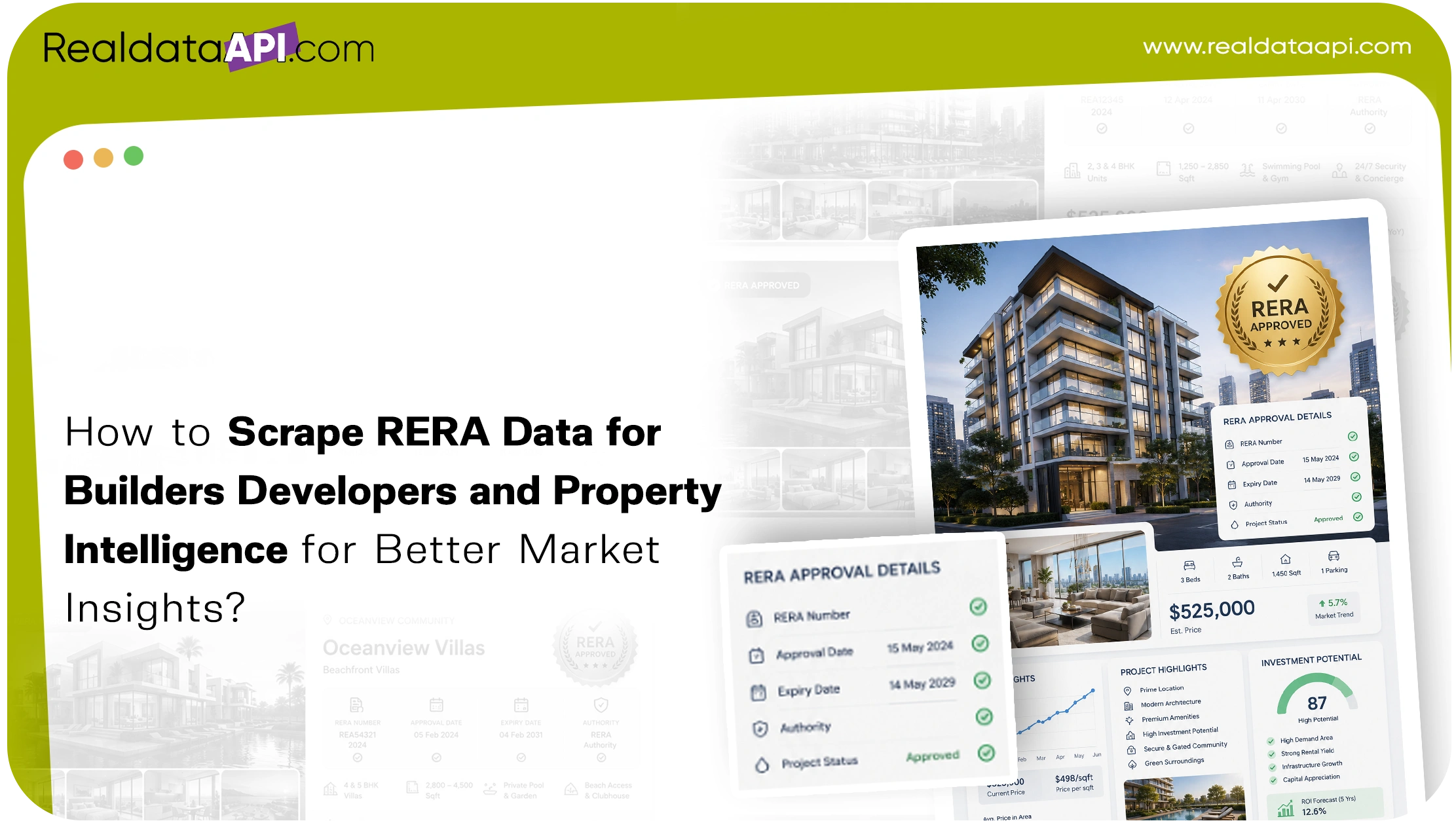 How to Scrape RERA Data for Builders Developers and Property Intelligence for Better Market Insights?