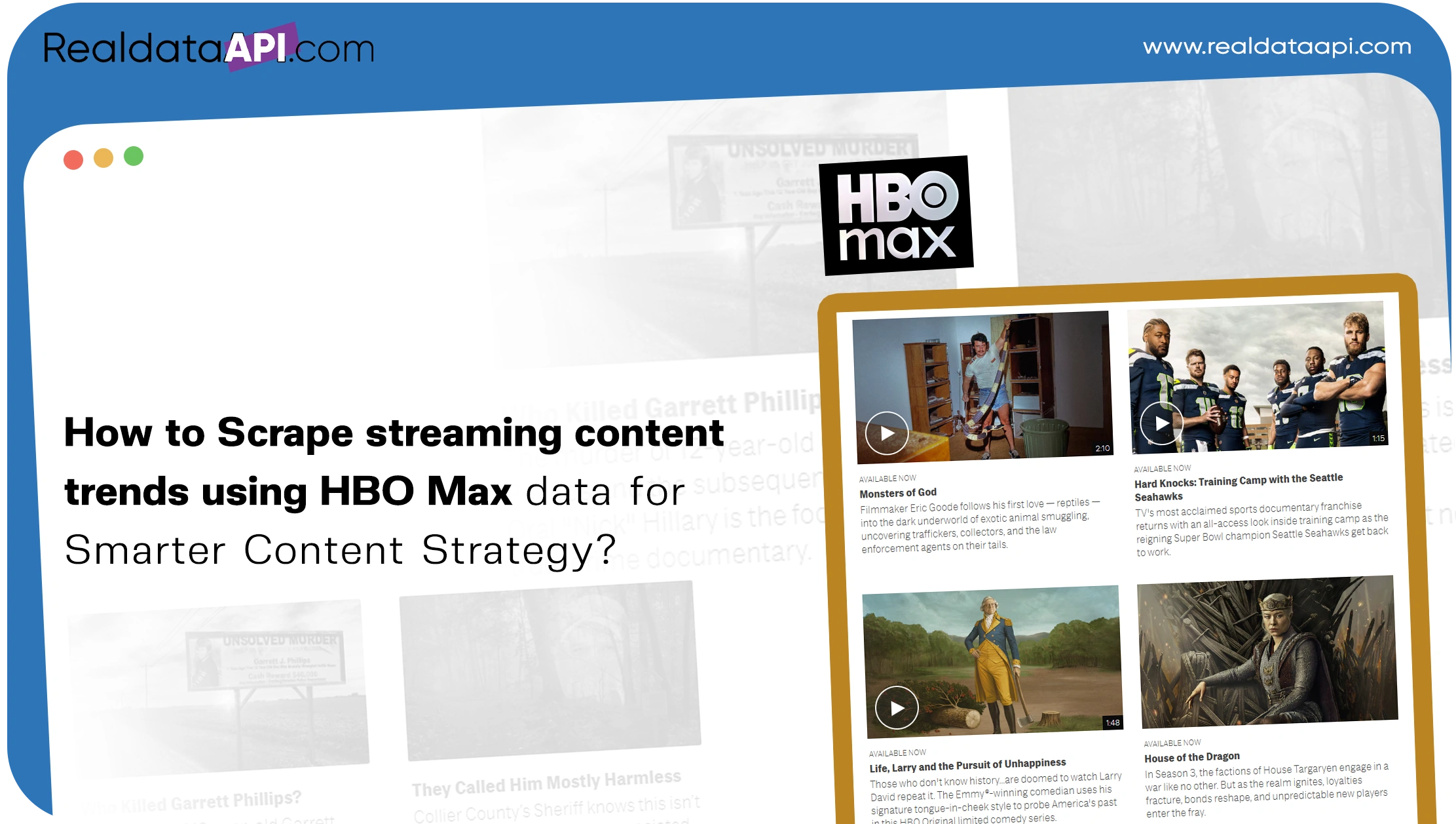 How to Scrape streaming content trends using HBO Max data for Smarter Content Strategy?