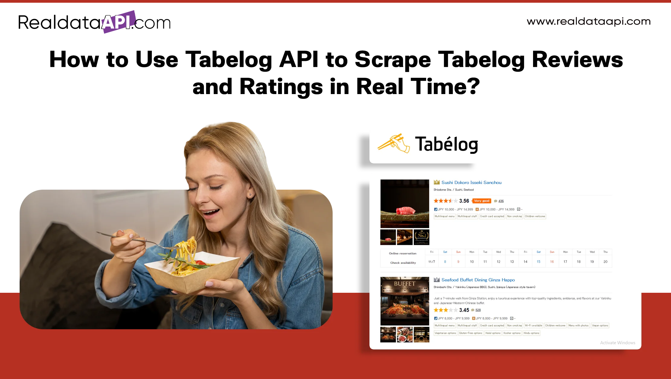 How to Use Tabelog API to Scrape Tabelog Reviews and Ratings in Real Time?
