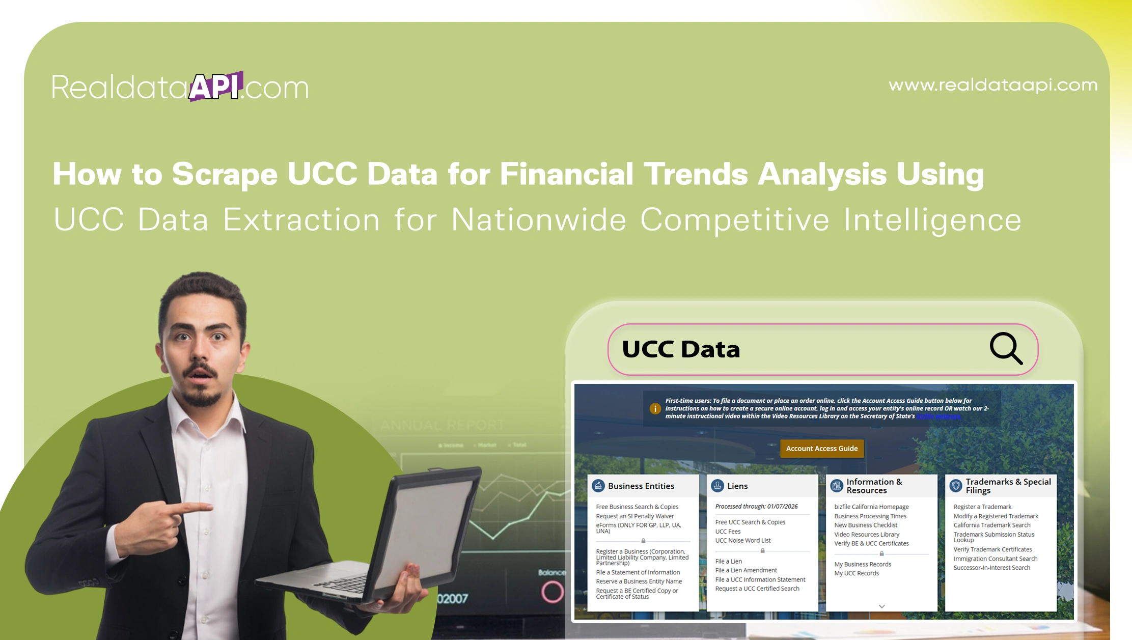 How to Scrape UCC Data for Financial Trends Analysis Using UCC Data Extraction for Nationwide Competitive Intelligence?