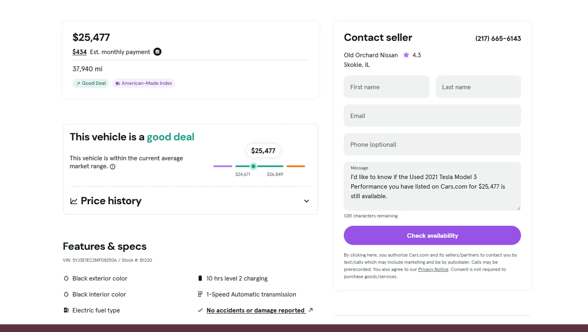 Visibility Into Pricing & Stock Availability