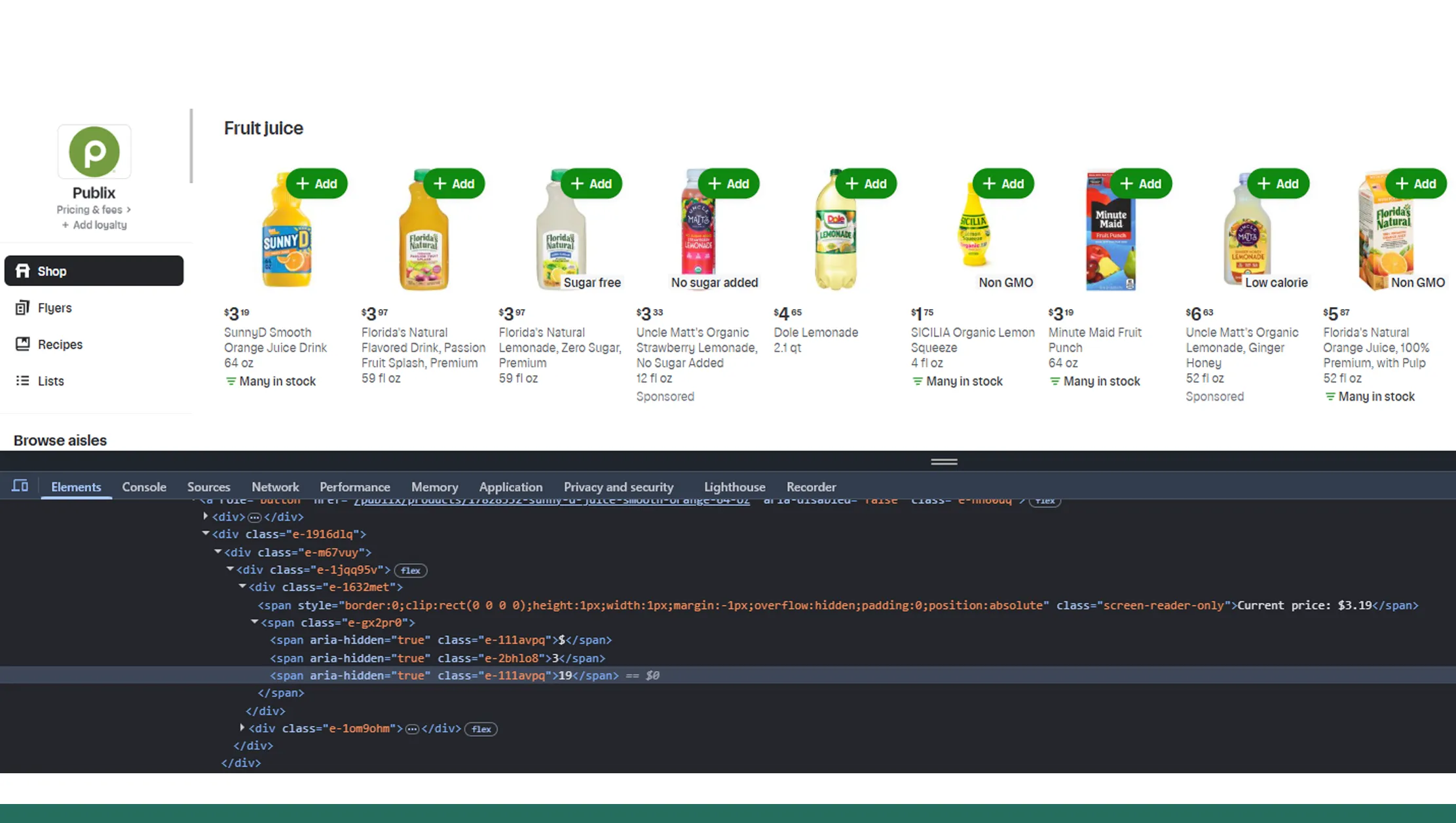 Turning supermarket pricing into structured datasets