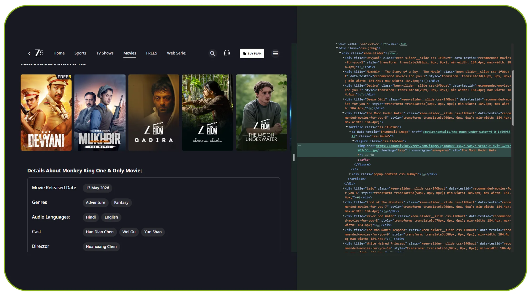 How can an API workflow improve OTT performance monitoring